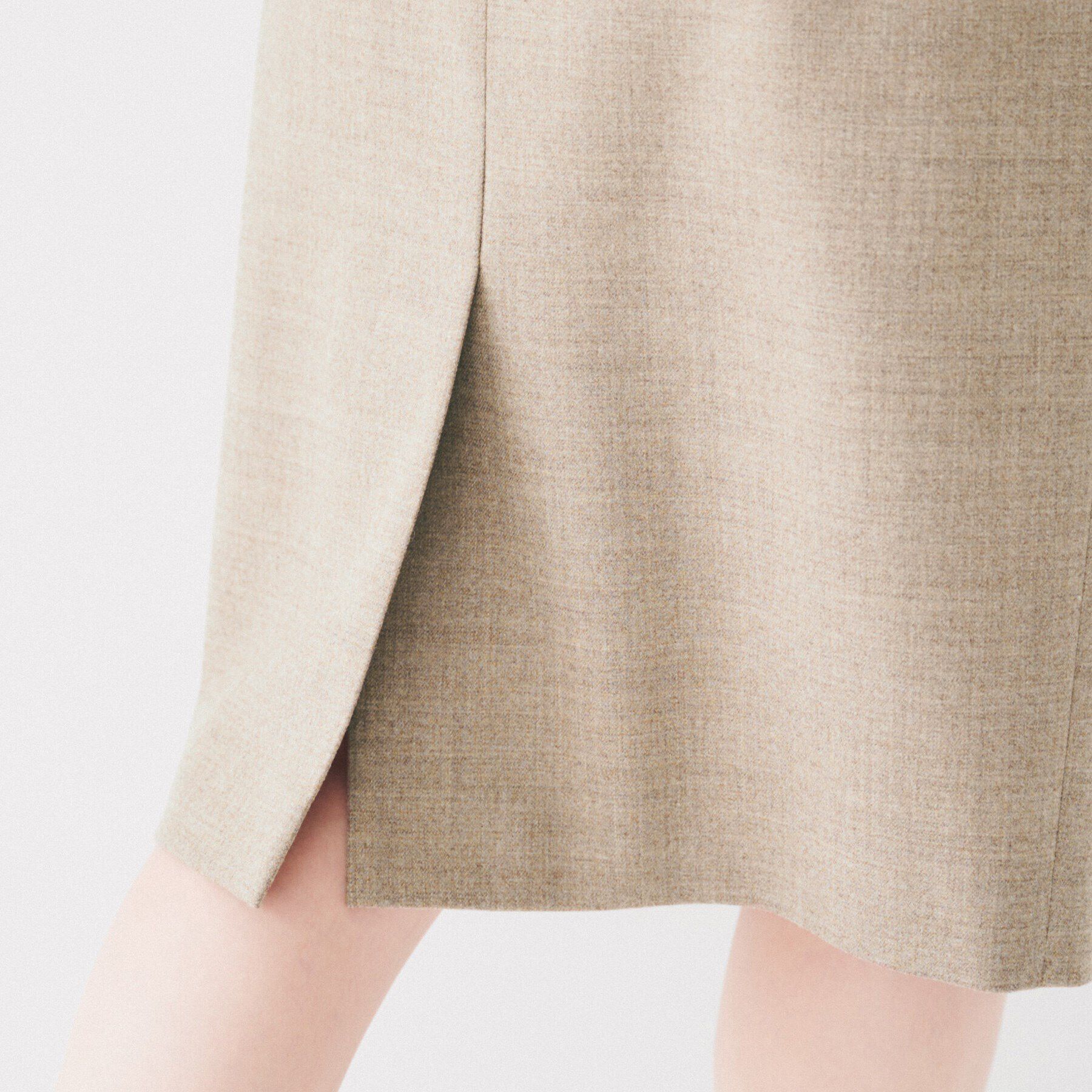 UNTITLED「【日本製/通勤スーツ】ウーステッドフラノ タイトスカート」|スカート|