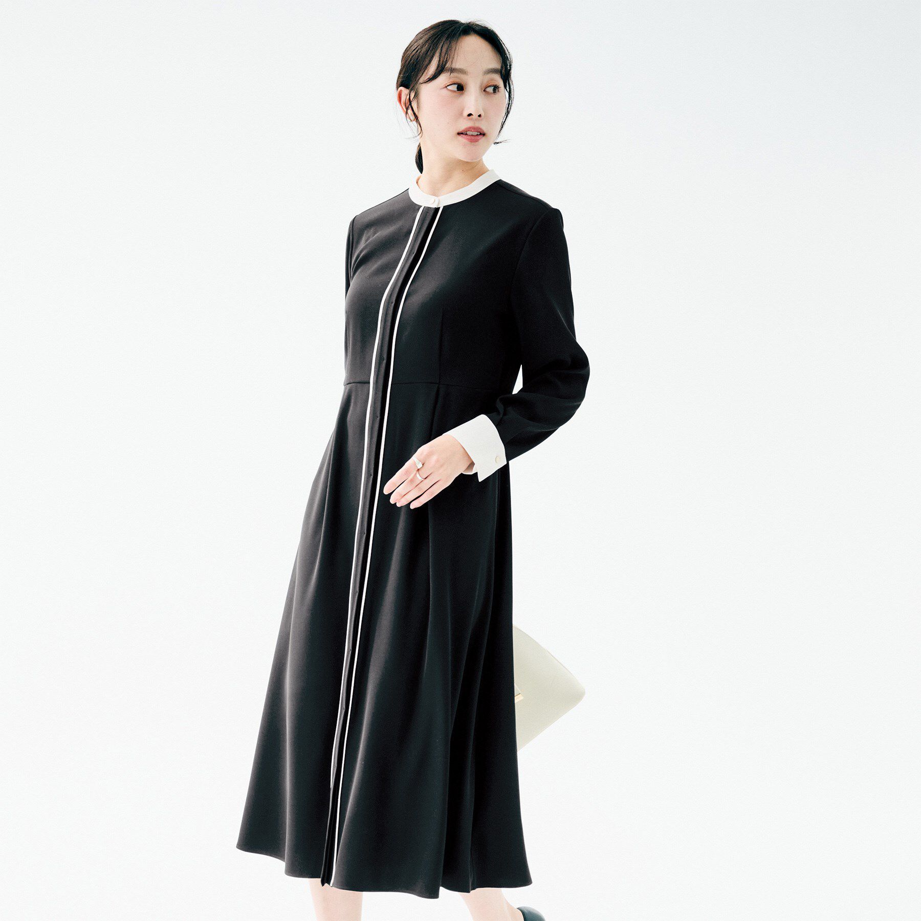 UNTITLED「バイカラー ワンピース」|ワンピース|