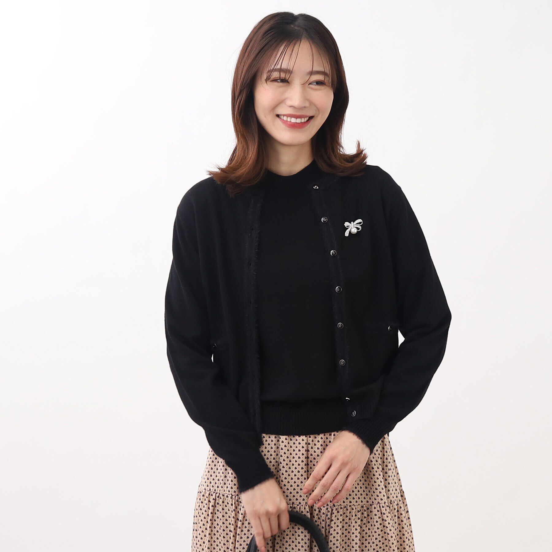 Reflect「【人気急上昇！/WEB限定カラーあり／洗える】ブローチ付きアンサンブルニット」|その他|