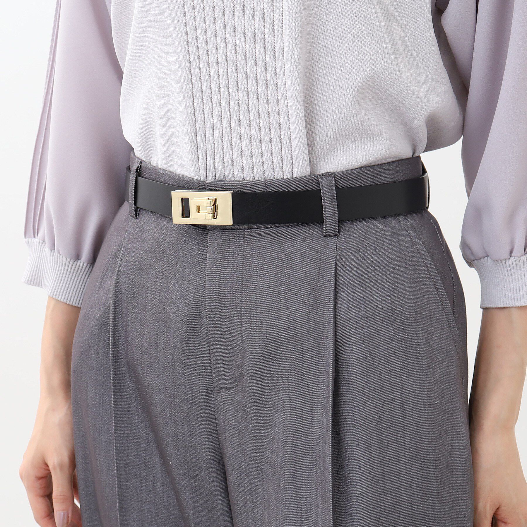 Reflect「【バックル長さ調節可】金具デザインベルト」|ベルト|