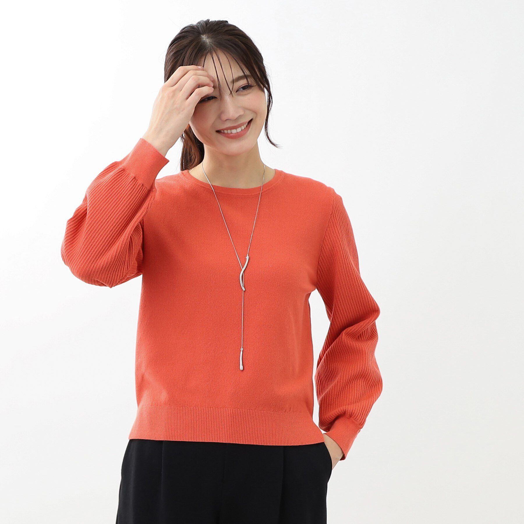 Reflect「【マシンウォッシュ可】パフスリーブニット」|ニット・セーター|