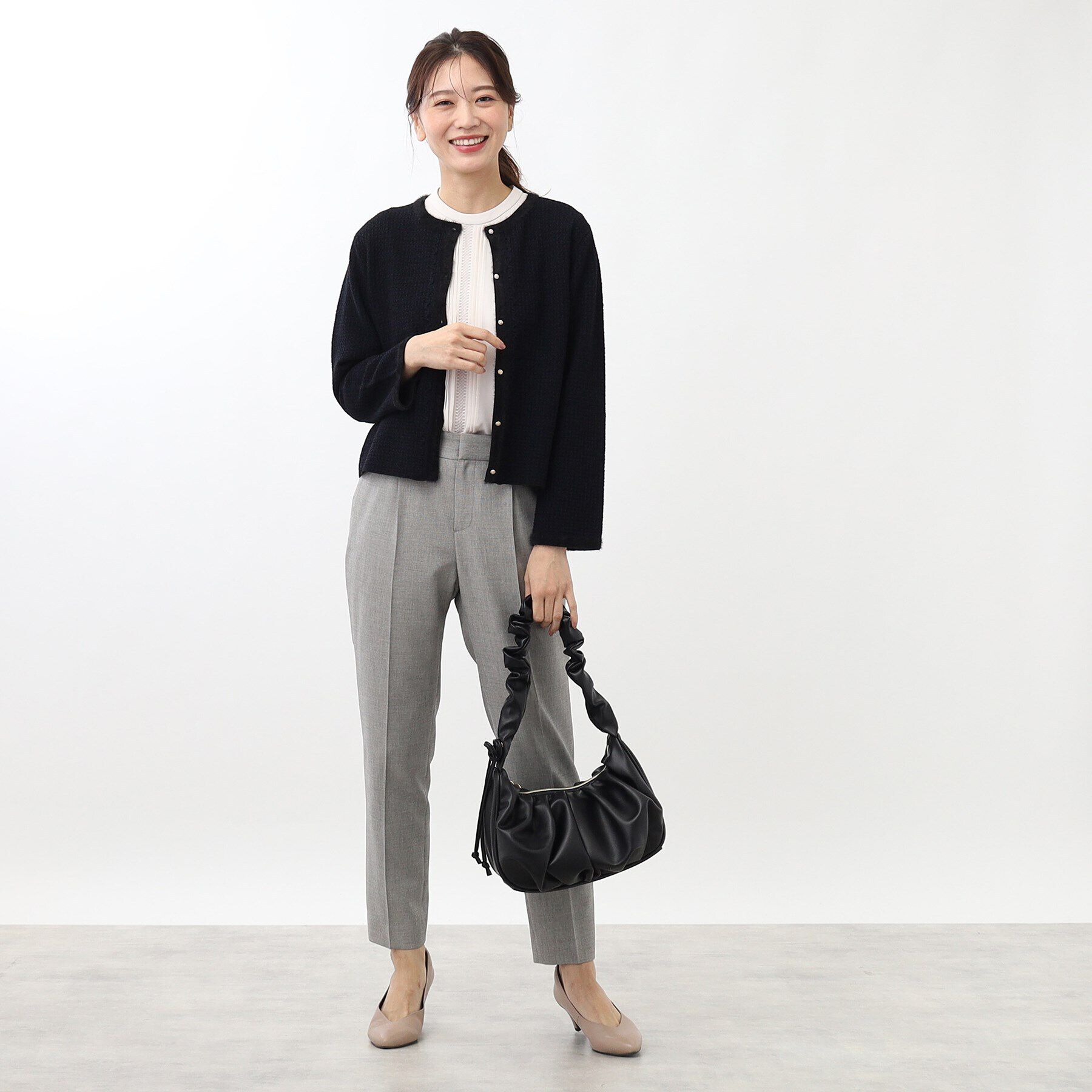 Reflect「ツイード風カーディガンジャケット」|カーディガン|