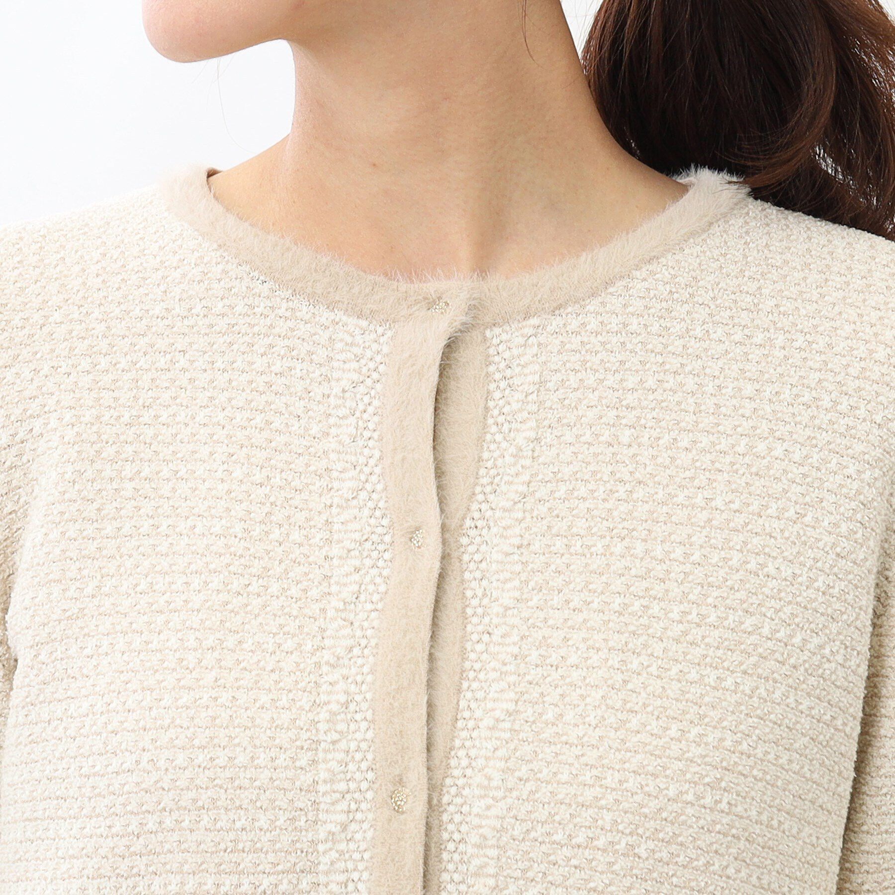 Reflect「ツイード風カーディガンジャケット」|カーディガン|