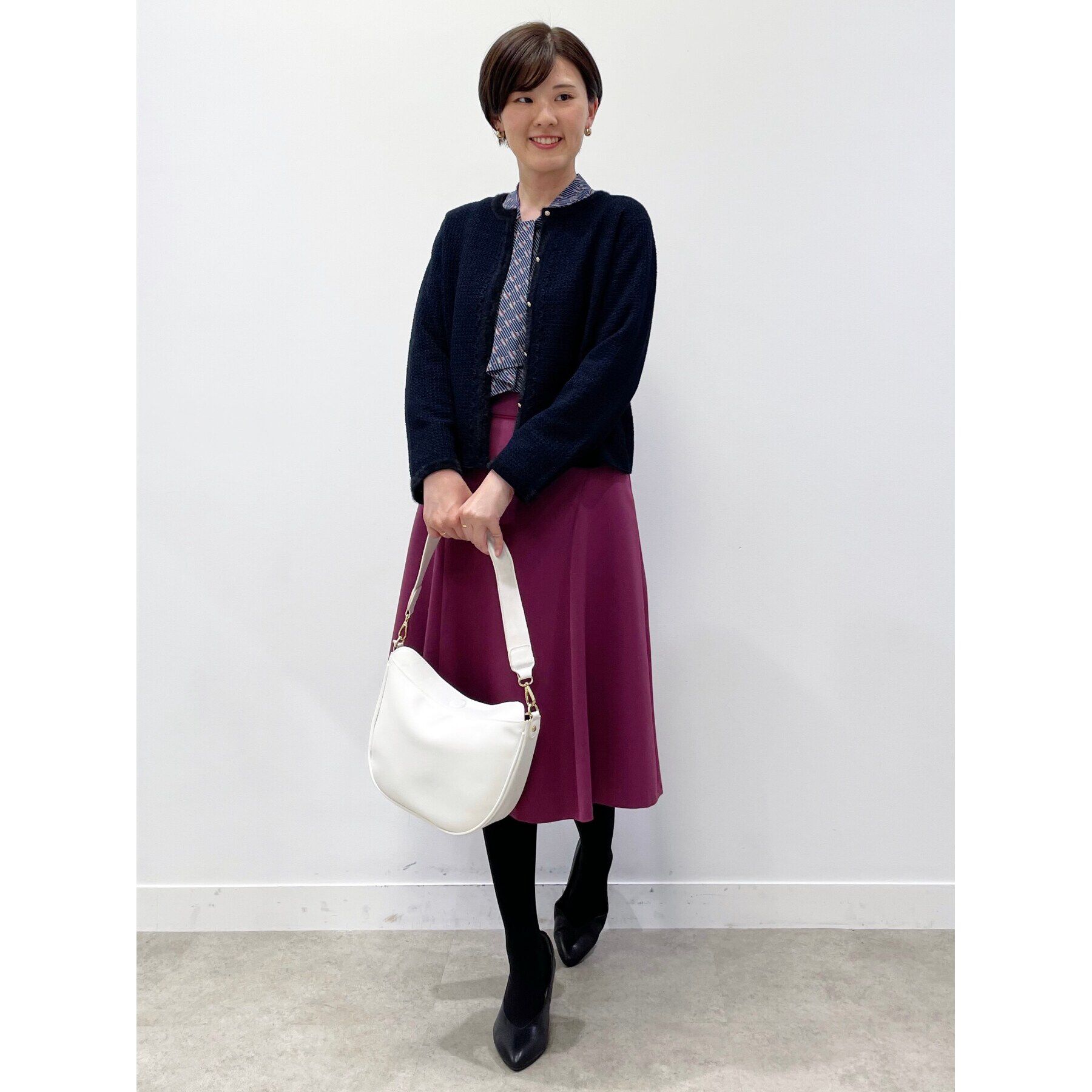 Reflect「ツイード風カーディガンジャケット」|カーディガン|