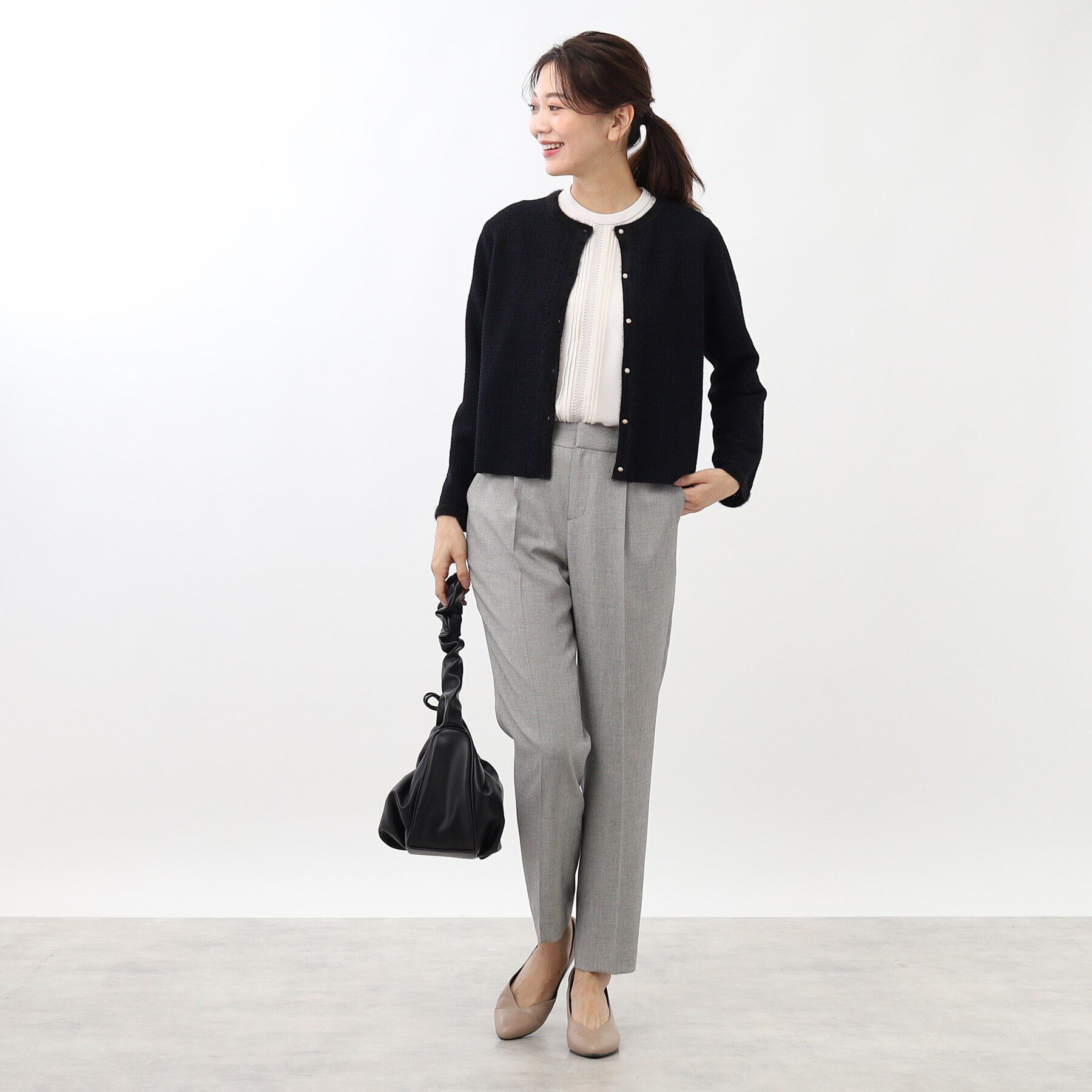 Reflect「ツイード風カーディガンジャケット」|カーディガン|