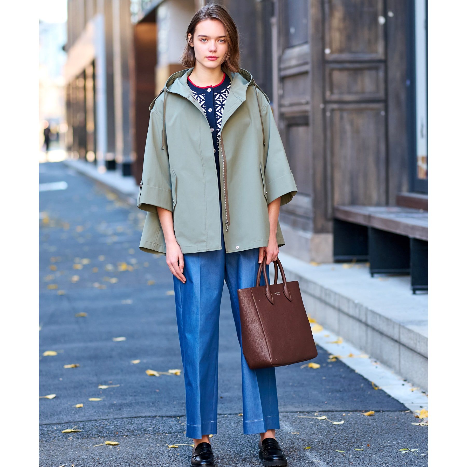 DRESSTERIOR「レインプルーフＡラインモッズパーカ」|ブルゾン・スタジャン|