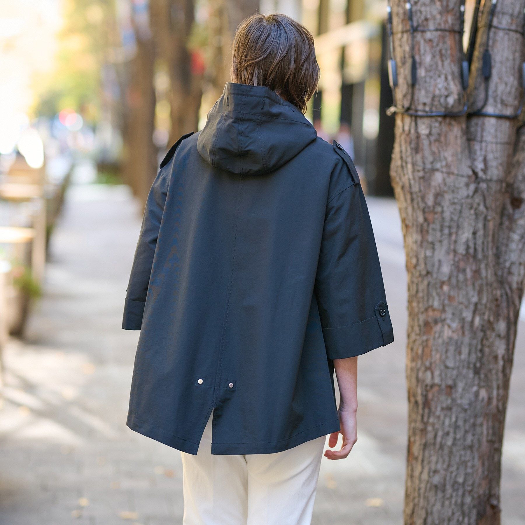 DRESSTERIOR「レインプルーフＡラインモッズパーカ」|ブルゾン・スタジャン|