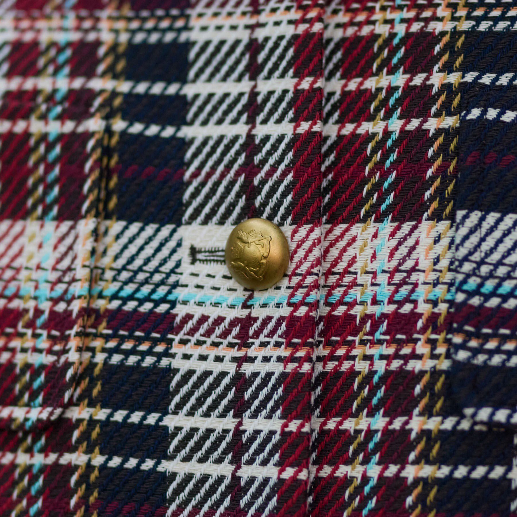 DRESSTERIOR「【DEVEAUX社ツイード使用】コンパクトチェックジャケット」|ノーカラージャケット|