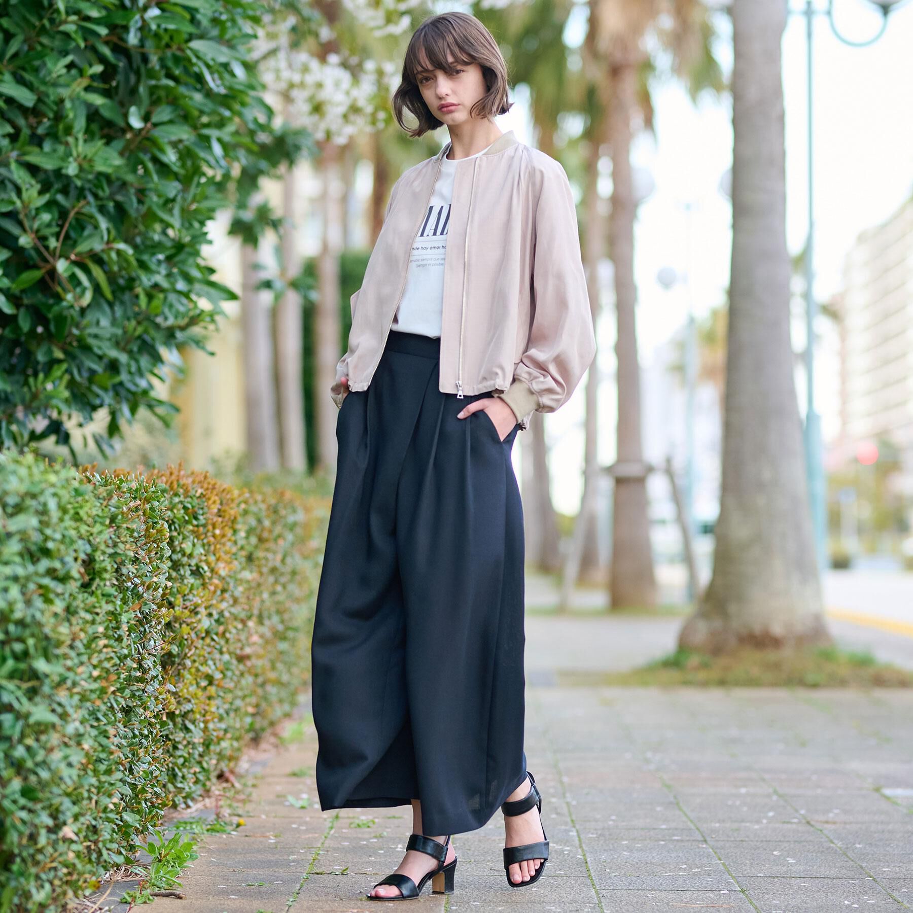 DRESSTERIOR「【サステナブル】2WAYシルエットMA1」|ブルゾン・スタジャン|