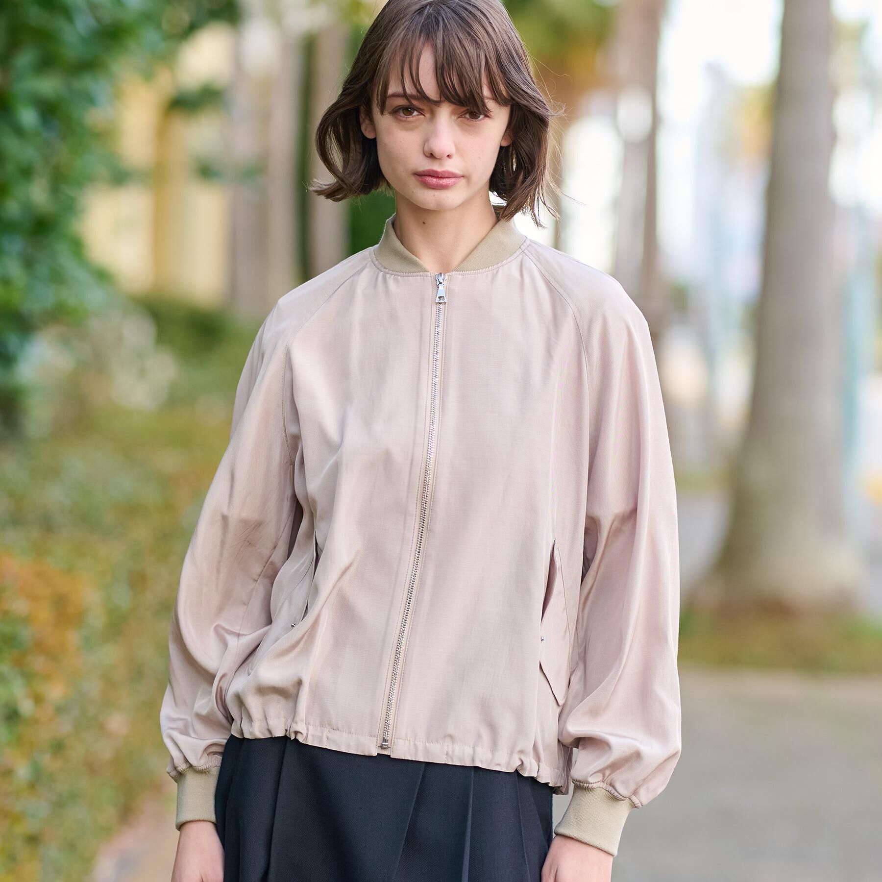 DRESSTERIOR「【サステナブル】2WAYシルエットMA1」|ブルゾン・スタジャン|