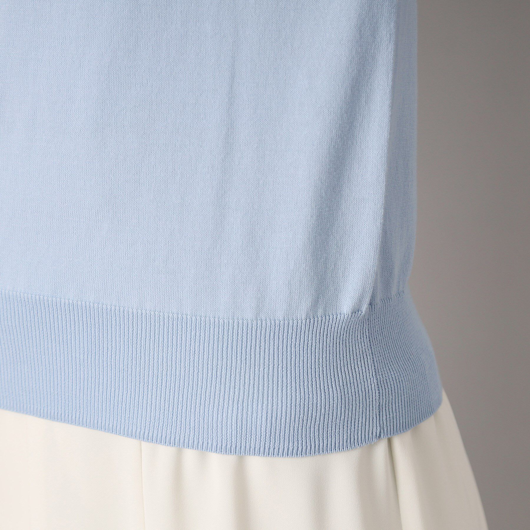 DRESSTERIOR「【定番/洗える】コットンシルク混ハーフスリーブ」|ニット・セーター|