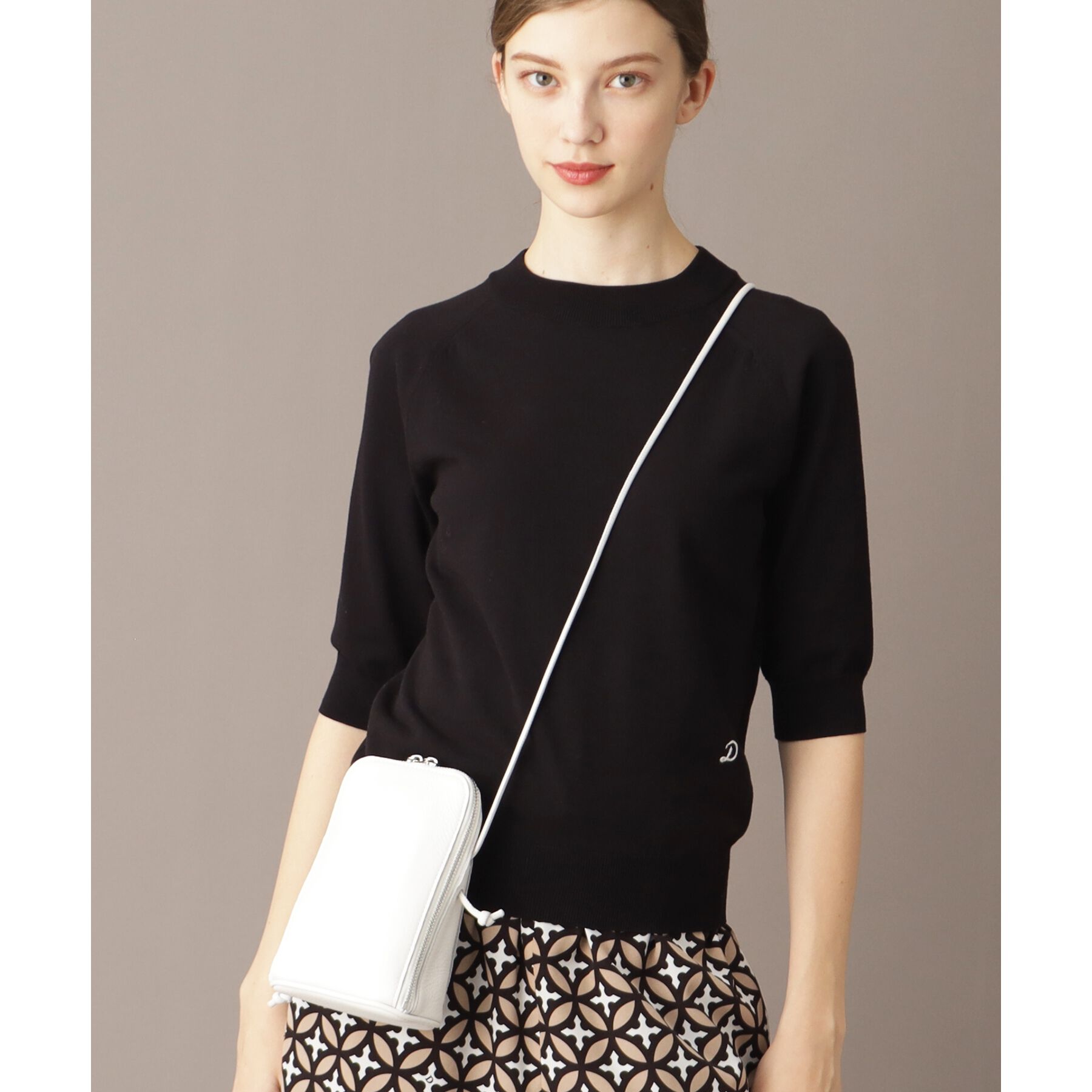 DRESSTERIOR「【定番/洗える】コットンシルク混ハーフスリーブ」|ニット・セーター|