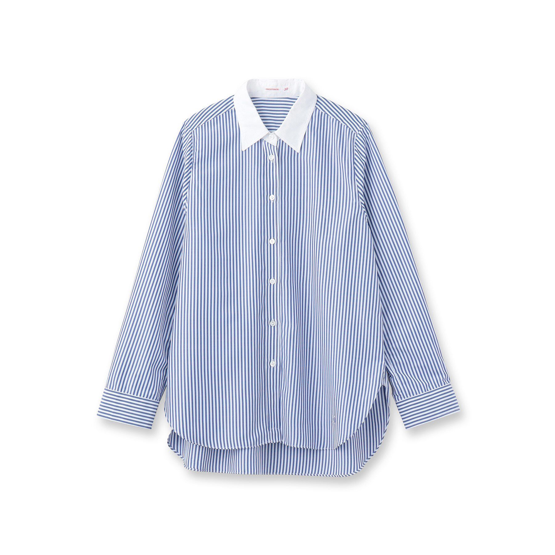 DRESSTERIOR「【洗える/ストライプ柄】オーバーシルエットクレリックシャツ」|シャツ・ブラウス|