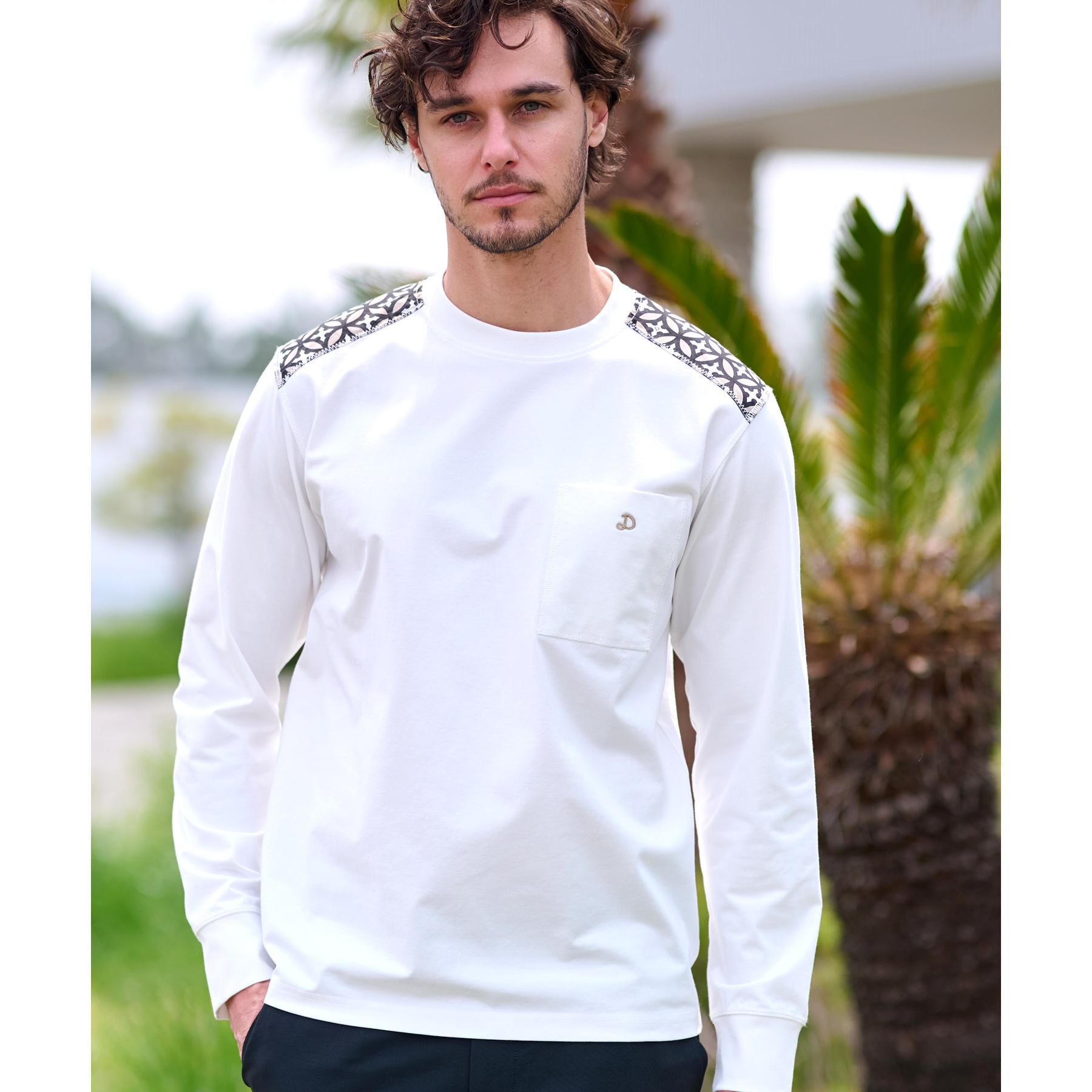 DRESSTERIOR「【接触冷感/UVカット】BACK BREEZE TECH ロングTシャツ」|Tシャツ・カットソー|