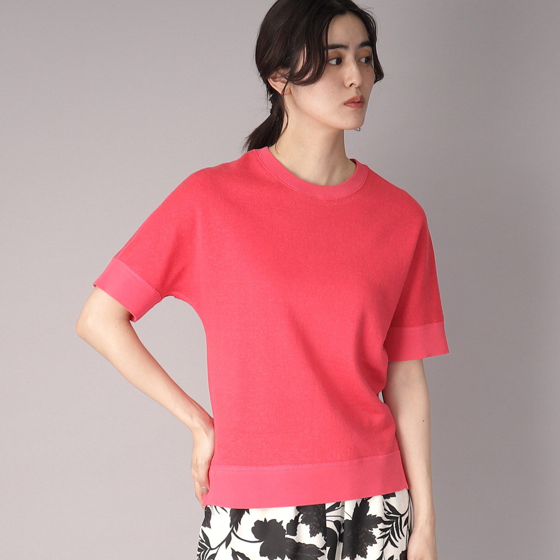 DRESSTERIOR「【毎年人気！／洗える】リネン裏毛ハーフスリーブプルオーバー」|Tシャツ・カットソー|