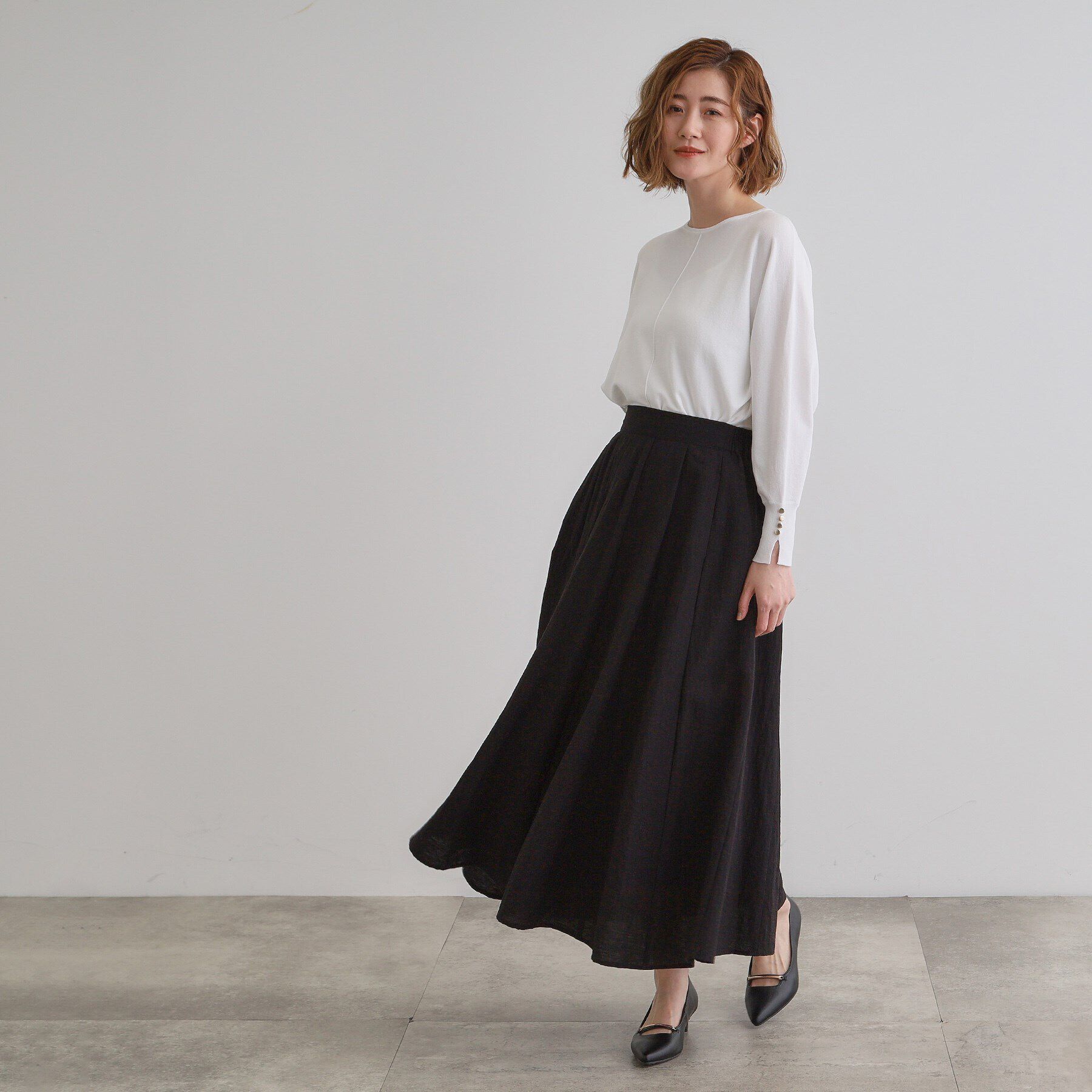 grove「【MW／抗ピル】センターシームドルマンプルオーバー」|ニット・セーター|