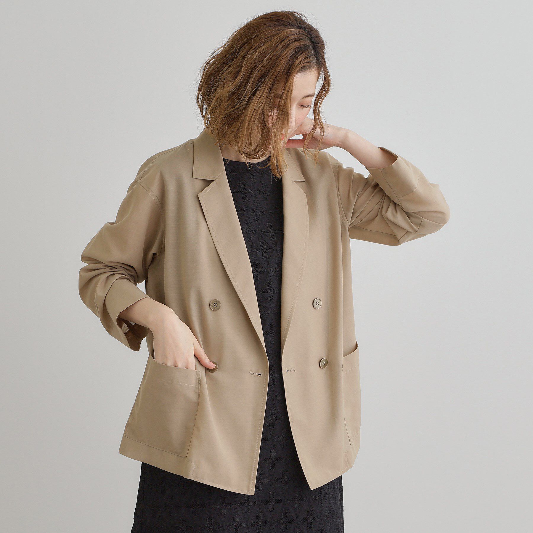 grove「【洒落感際立つ羽織アイテム】シアーテーラードジャケット」|テーラードジャケット|