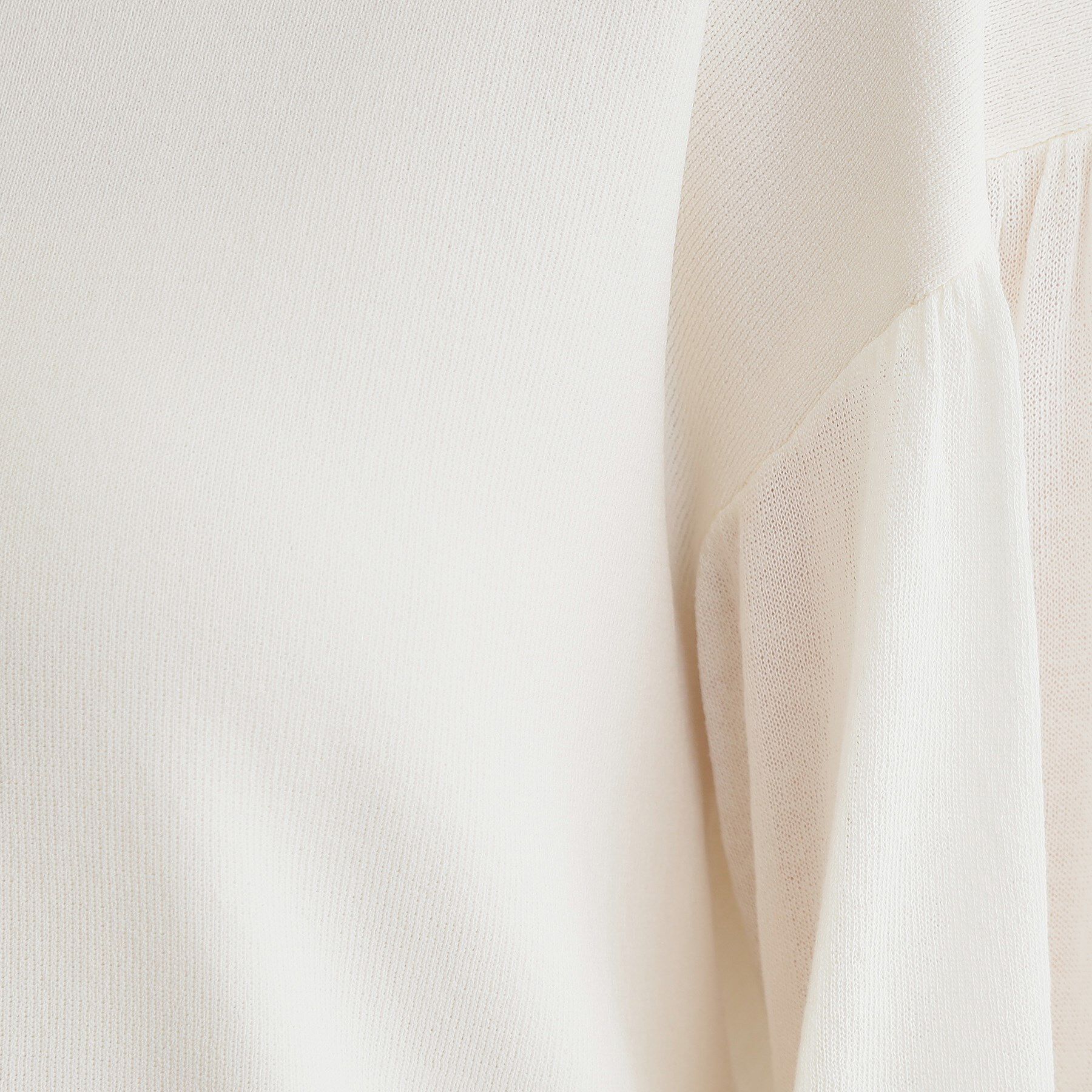 grove「【嬉しい機能付き】やわらかドライタッチシアーフレアスリーブニット」|ニット・セーター|