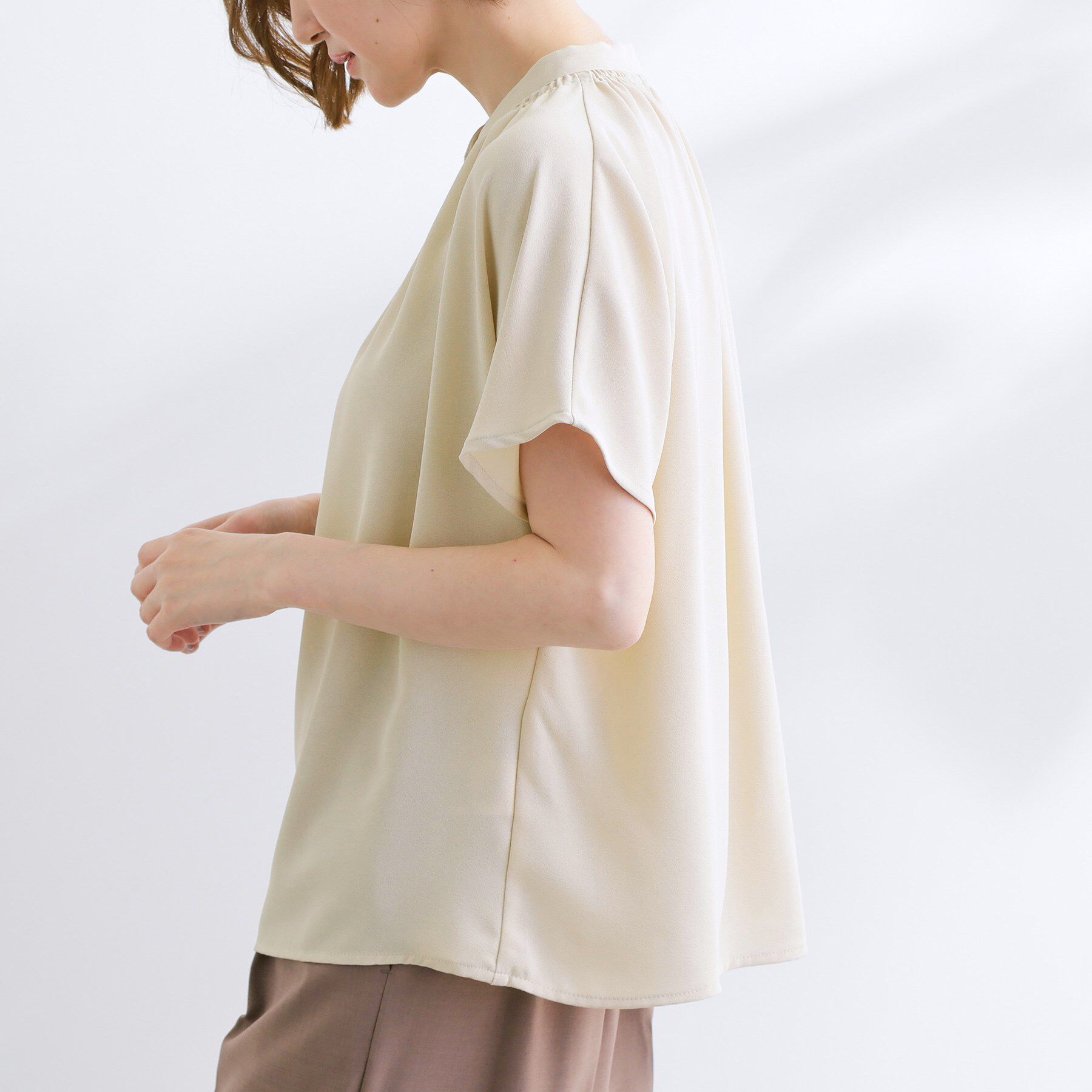 grove「【さらりと着られる/二の腕カバー】多機能ドルマンスリーブブラウス」|シャツ・ブラウス|