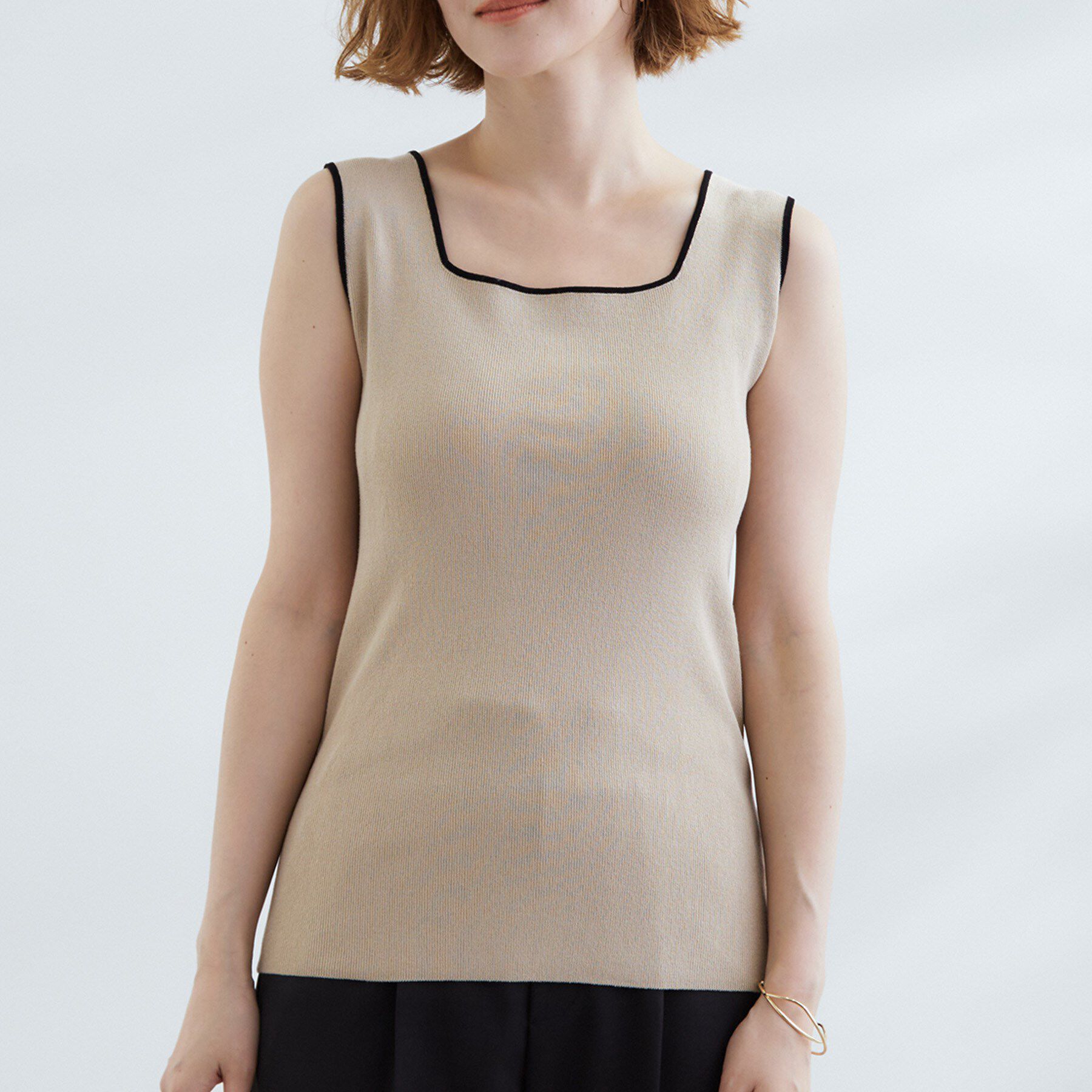 grove「2WAYスクエアネックタンク」|キャミソール|