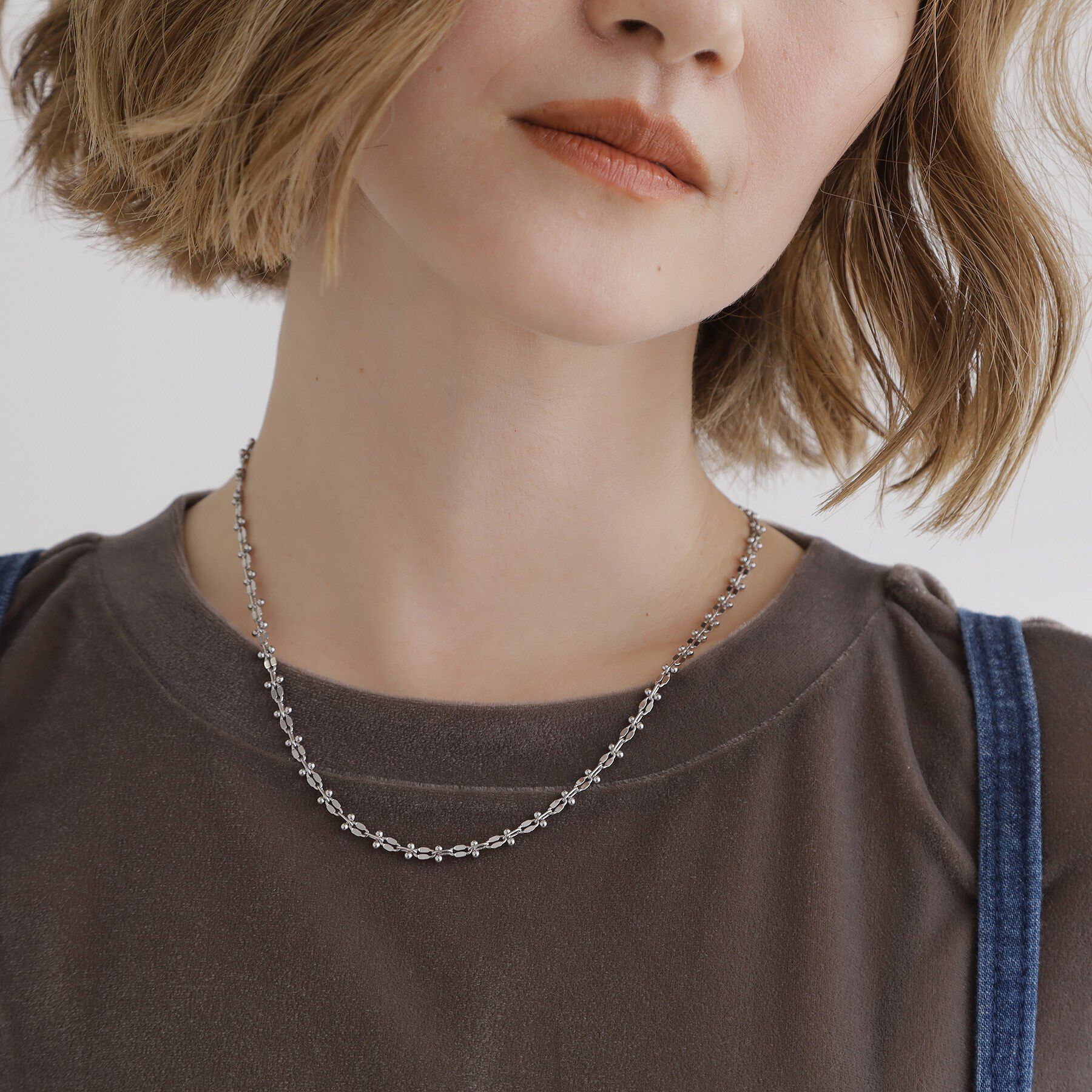 grove「デザインチェーンショートネックレス」|ネックレス|