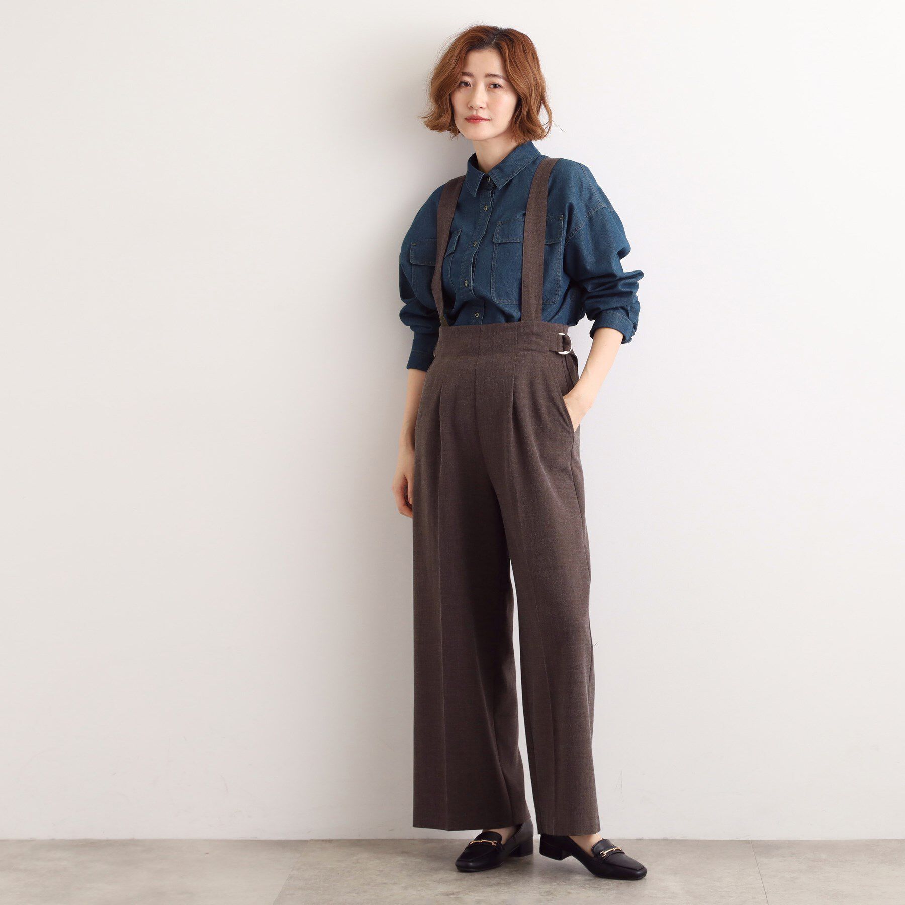 grove「【選べる着丈】オーバーサイズデニムシャツ」|シャツ・ブラウス|