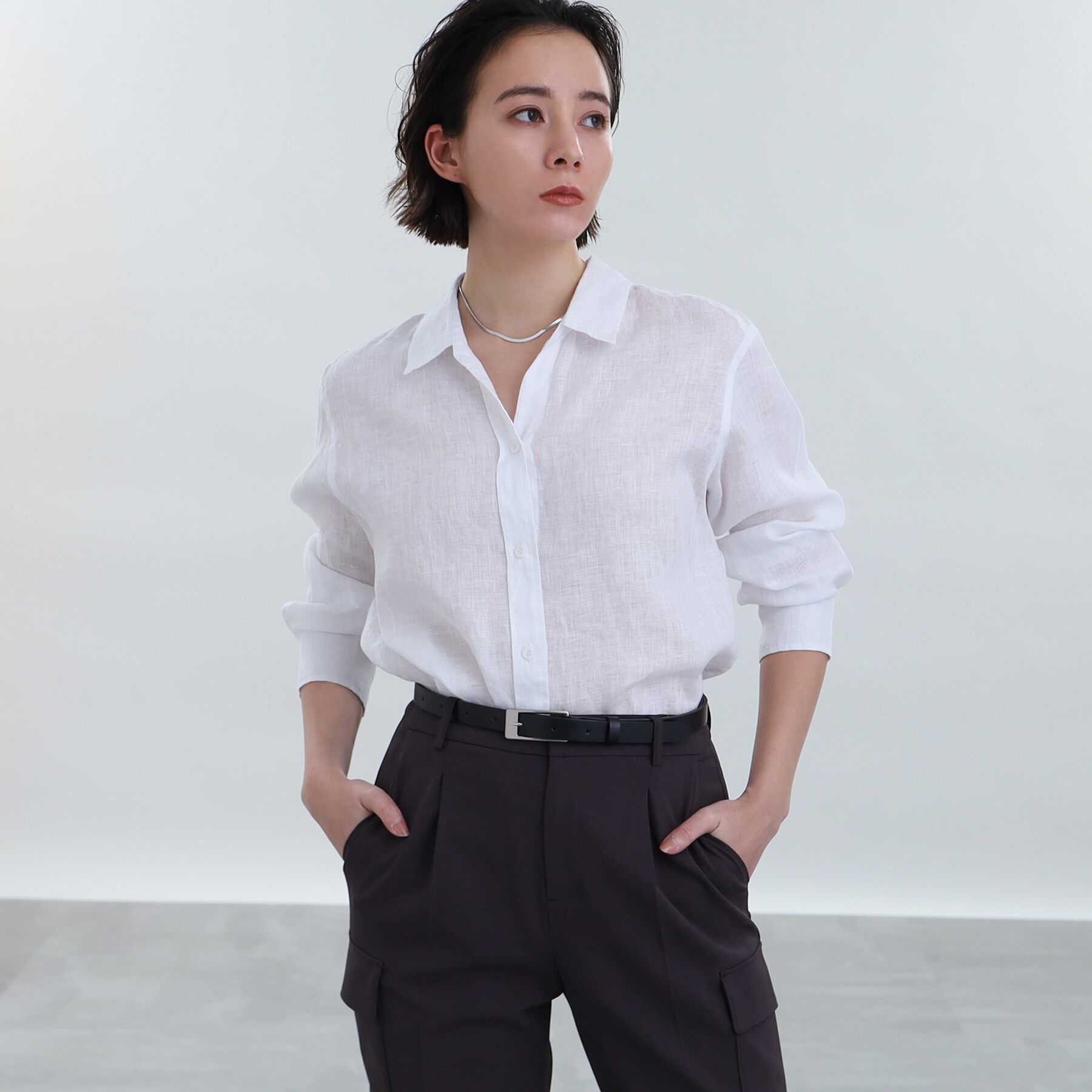 INDIVI「【通勤/日本製】ベーシックスーツベルト」|ベルト|