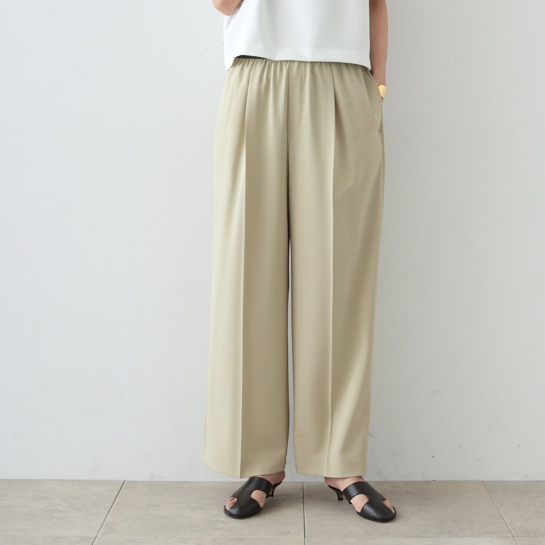 GALLEST「イージーストレートワイドパンツ」|その他|ｵﾘｰﾌﾞｸﾞﾘｰﾝ(026)