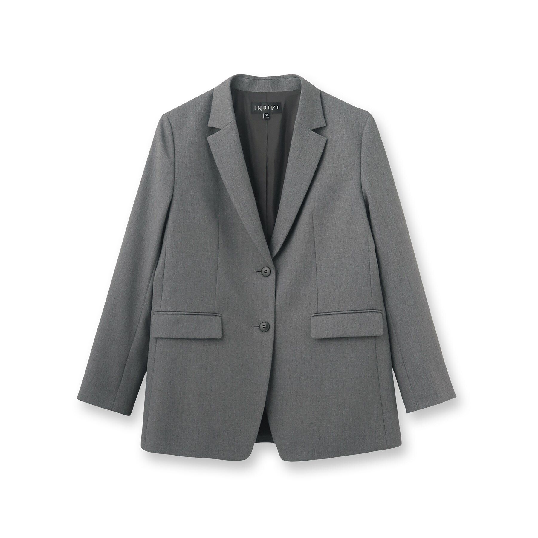 INDIVI「【新定番！／旬顔／洗える】オーバーシルエット テーラードカラージャケット」|テーラードジャケット|