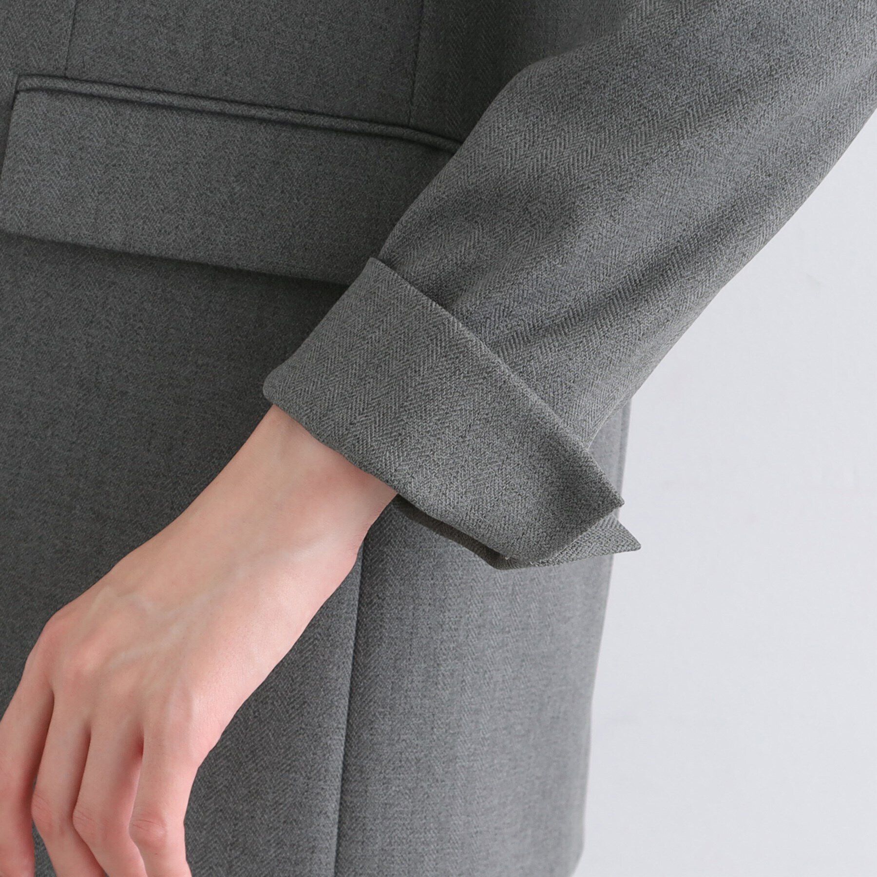 INDIVI「【新定番！／旬顔／洗える】オーバーシルエット テーラードカラージャケット」|テーラードジャケット|