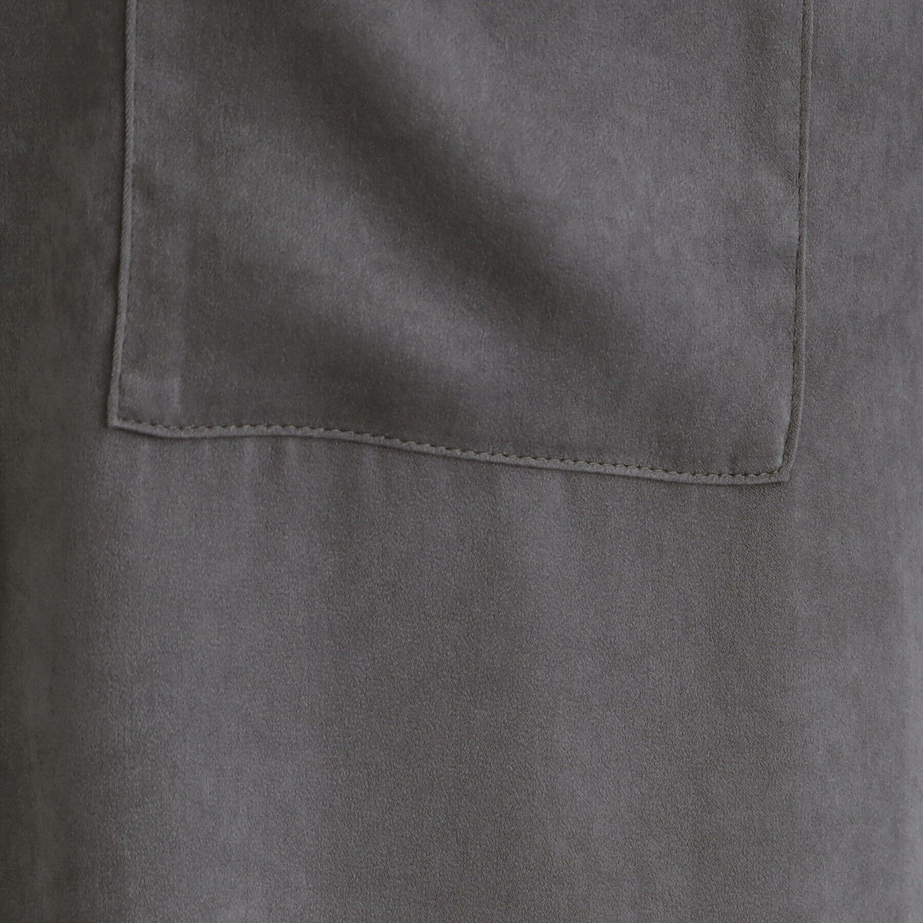 INDIVI「【洗える／UVケア】スエード調サテンワークシャツブラウス」|シャツ・ブラウス|