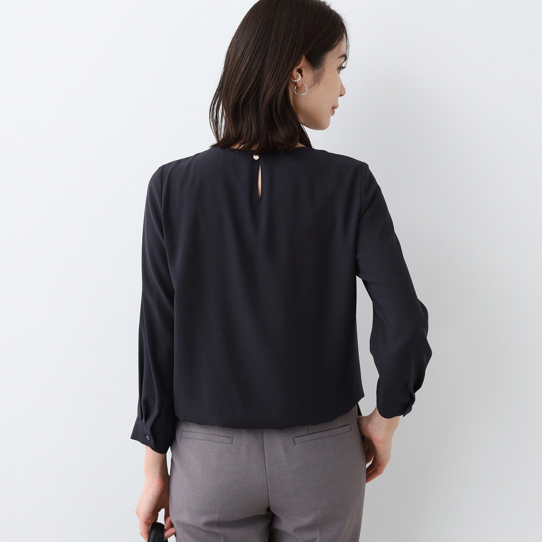 INDIVI「【洗える／UVケア】ピンタックブラウス」|シャツ・ブラウス|