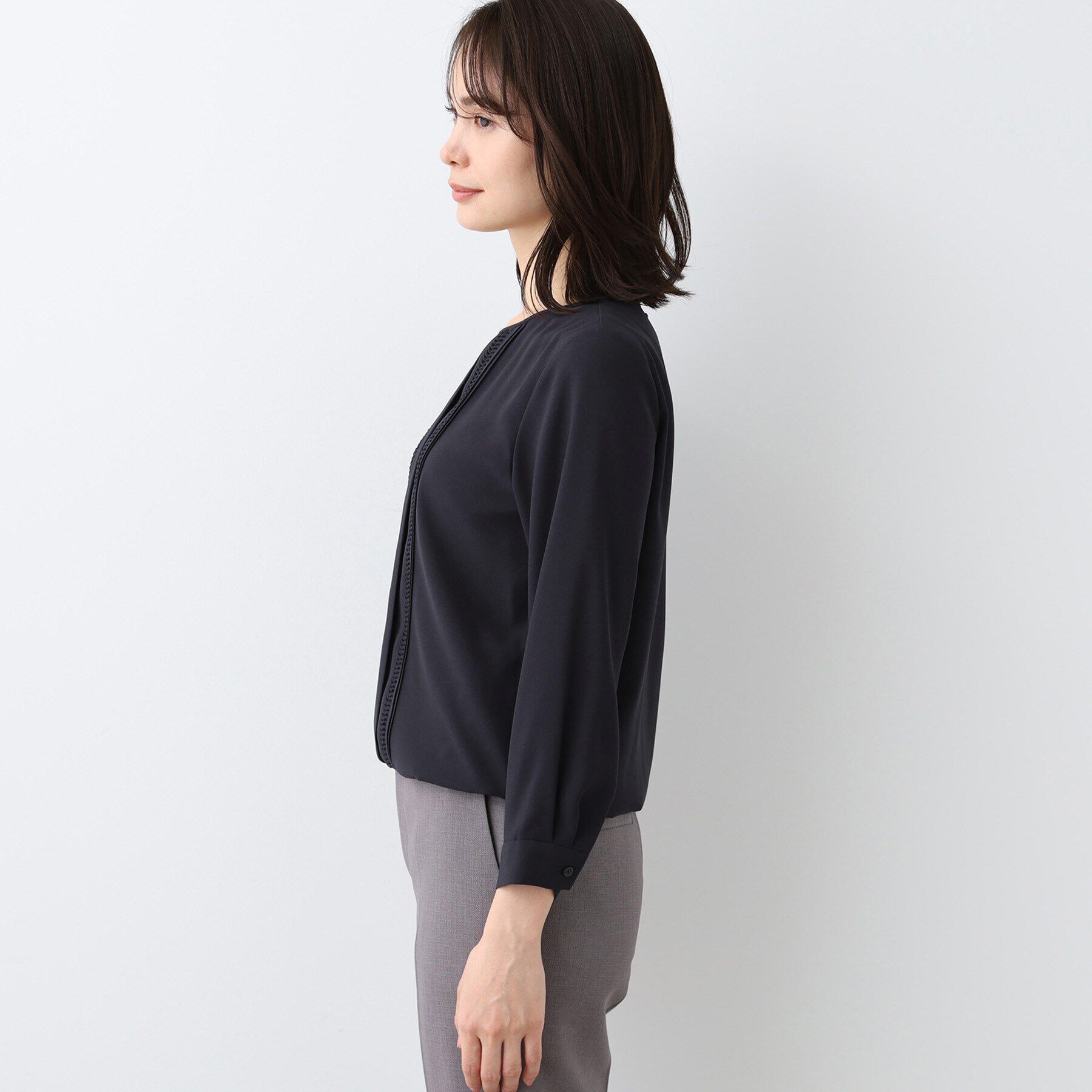 INDIVI「【洗える／UVケア】ピンタックブラウス」|シャツ・ブラウス|