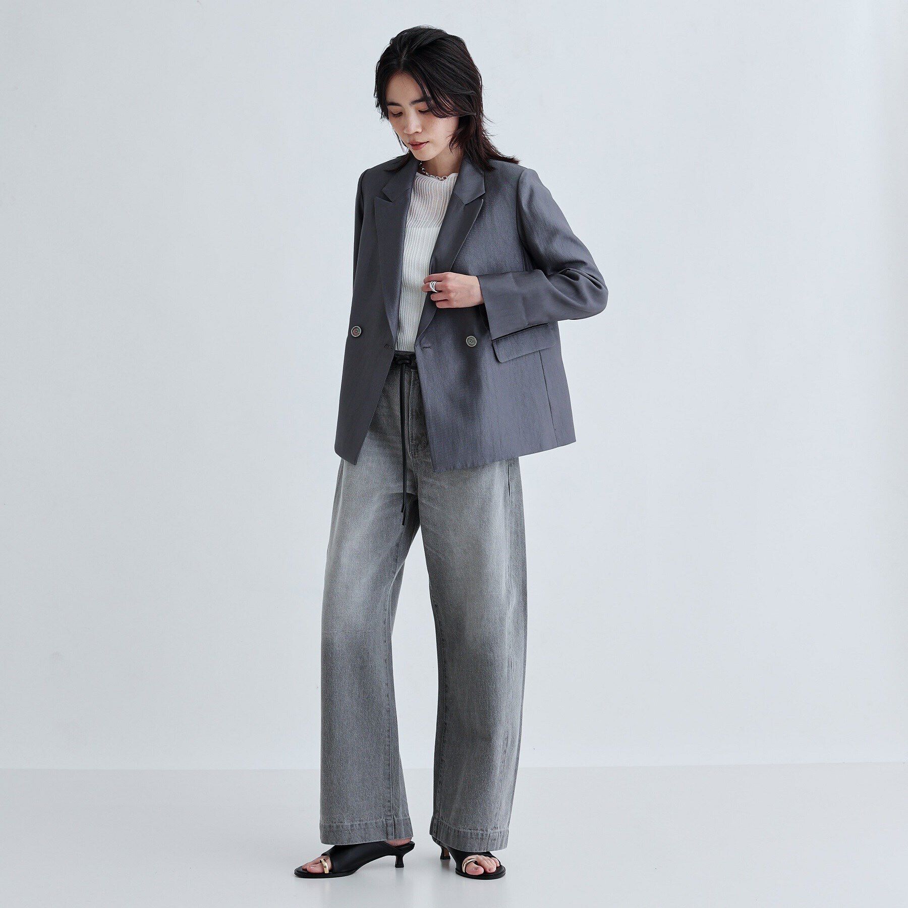 GALLEST「【セレモニー/セットアップ可能/通勤】ダブルブレストジャケット」|テーラードジャケット|