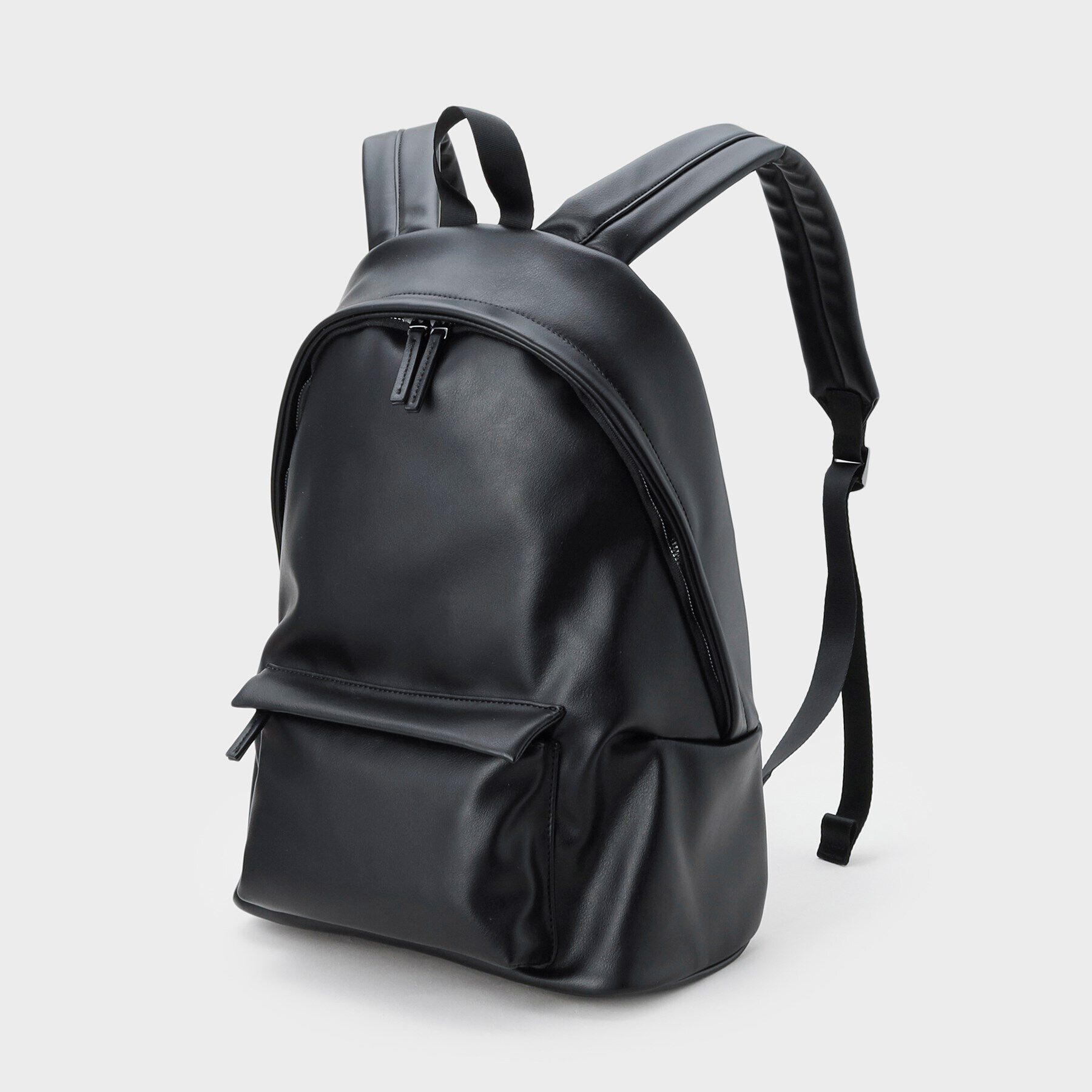 INDIVI「【軽量／撥水】ナイロン＆合皮 マルチリュック」|リュック|ブラック(019)