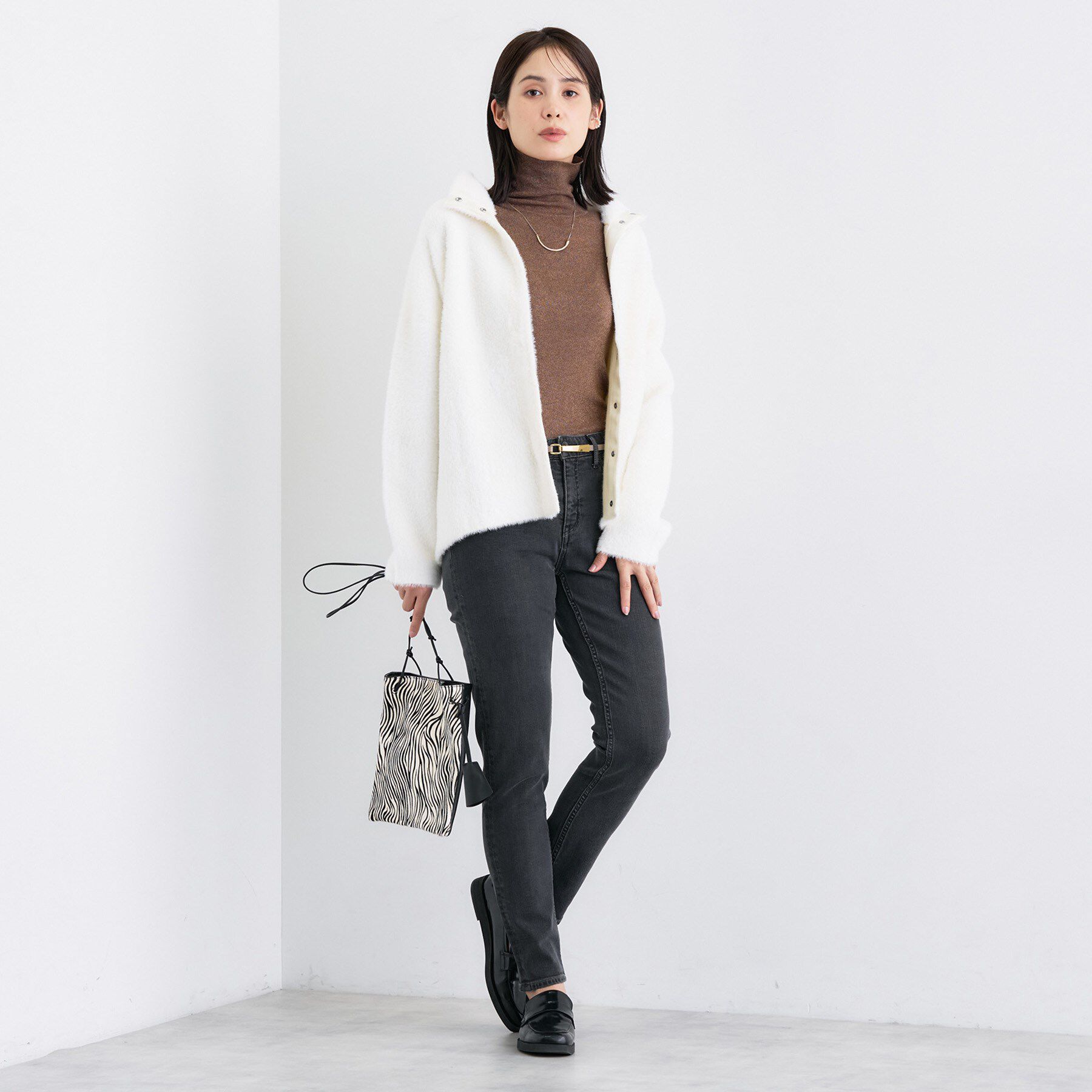 INDIVI「【通年活躍！褒められデニム】スキニー デニムパンツ」|デニム|