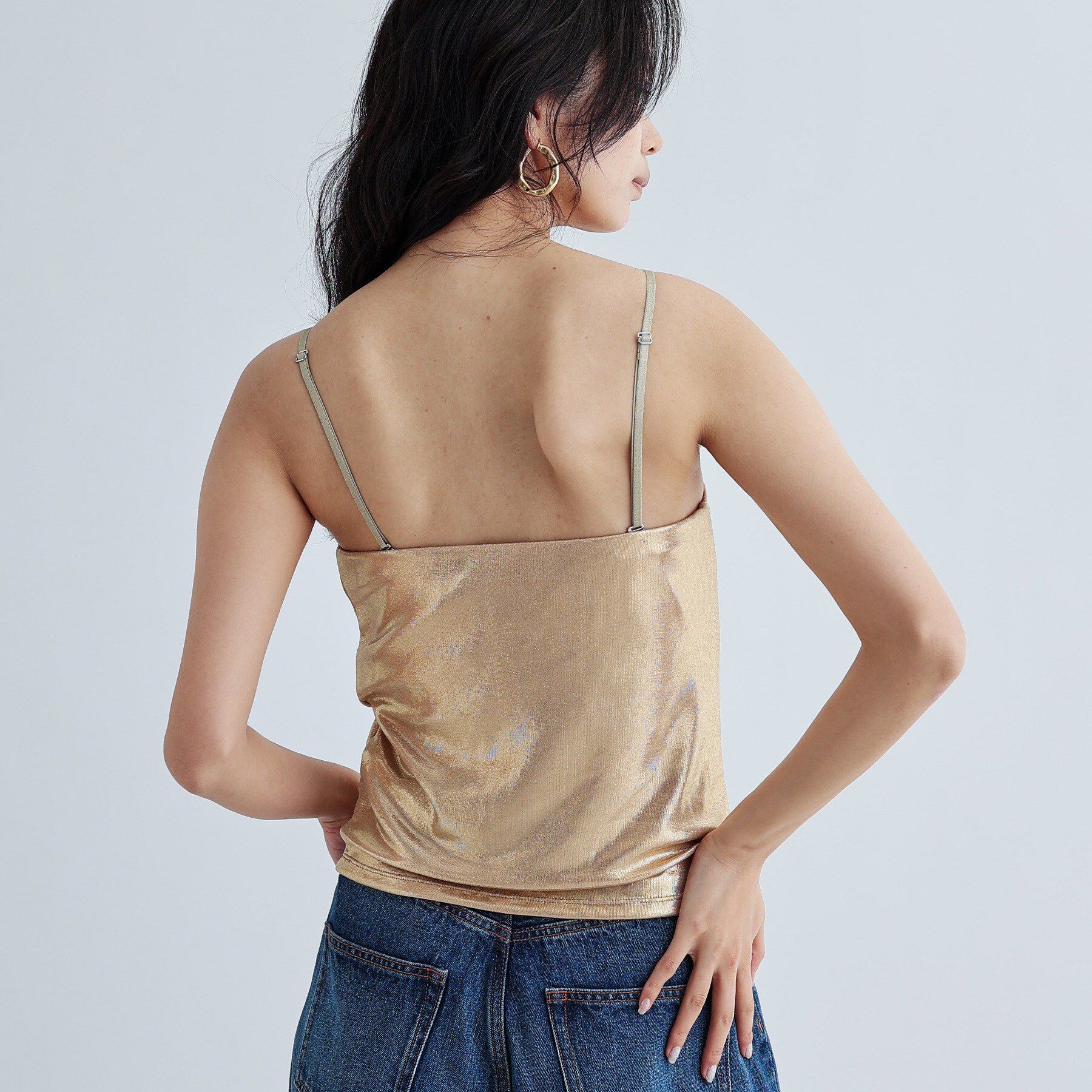 GALLEST「シャイニーベアトップ（カップ付き）」|チューブトップ|