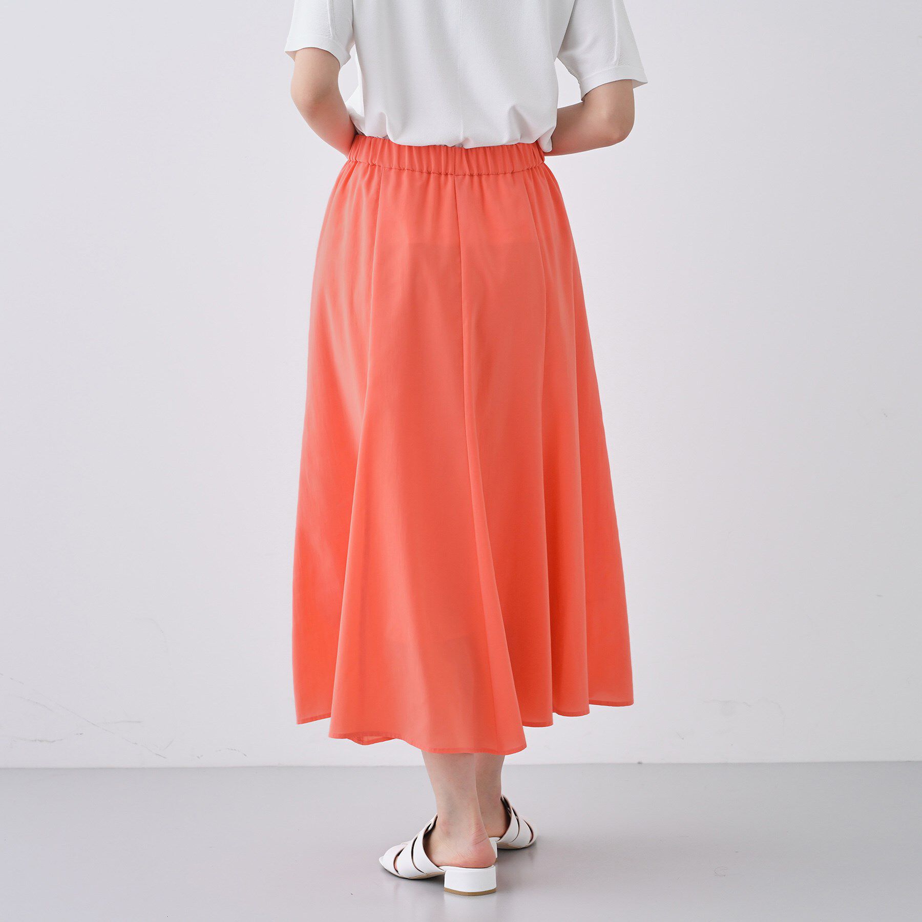 INDIVI「【通気性◎撥水／接触冷感／UVケア】ナローフレアスカート」|スカート|