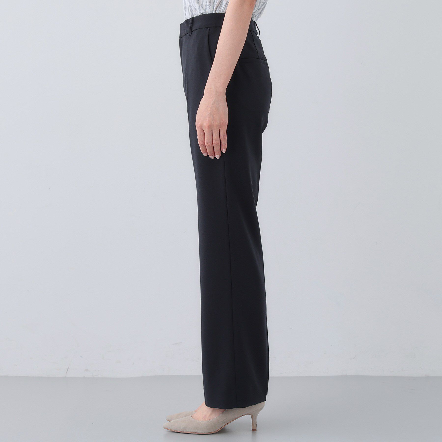 INDIVI「【洗える／リクルートスーツ】ストレッチストレートラインパンツ」|スーツ|