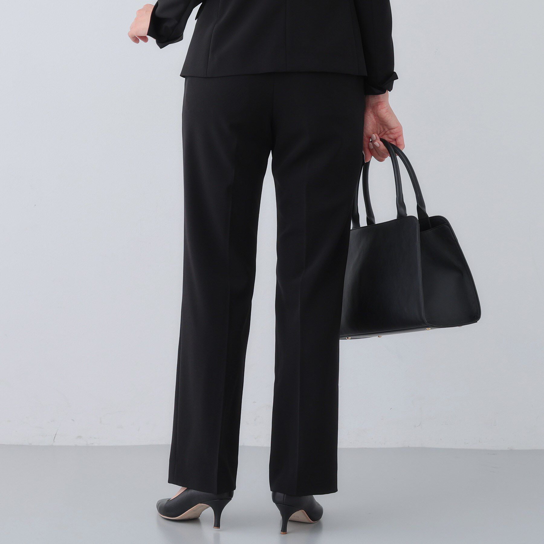 INDIVI「【洗える／リクルートスーツ】ストレッチストレートラインパンツ」|スーツ|
