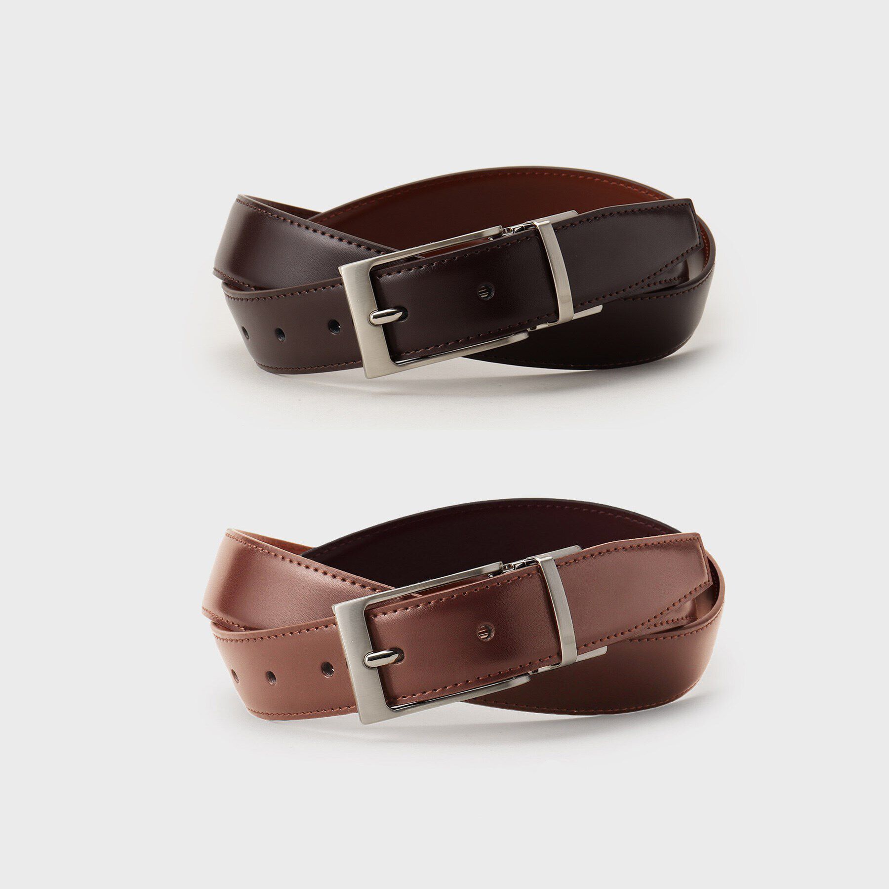 TAKEO KIKUCHI「【GIFT】リバーシブル ビジネス ベルト」|ベルト|表ブラウン裏キャメル