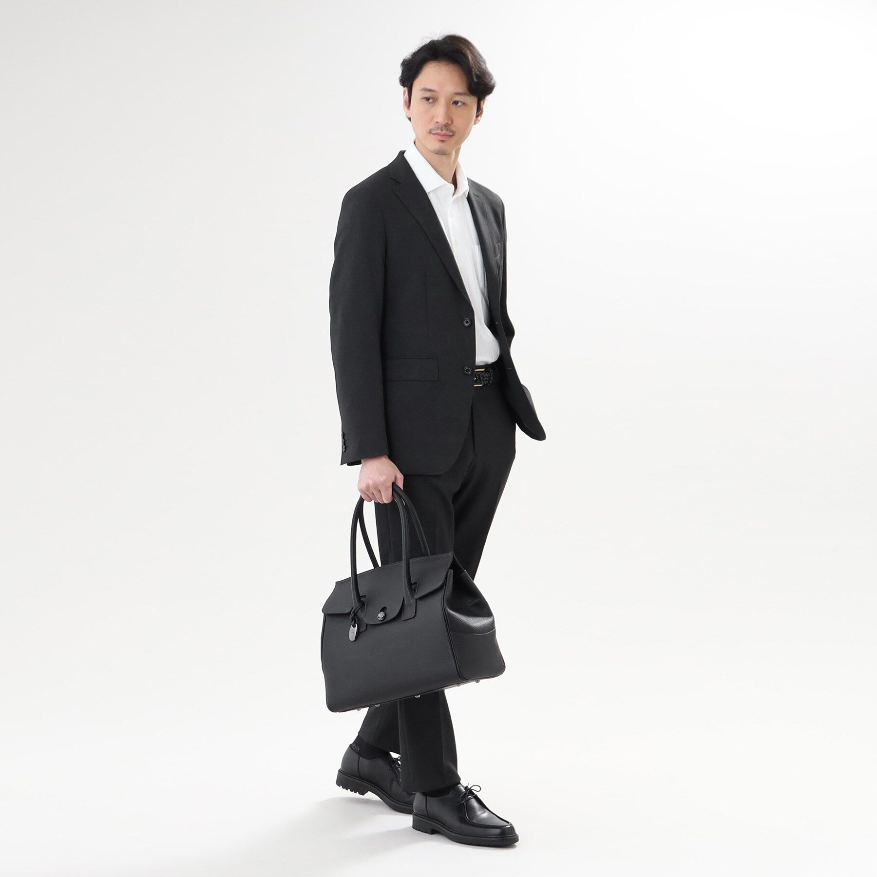 TAKEO KIKUCHI「【ONOFF/セットアップ対応】メランジ シャークスキン ストレッチジャケット」|テーラードジャケット|