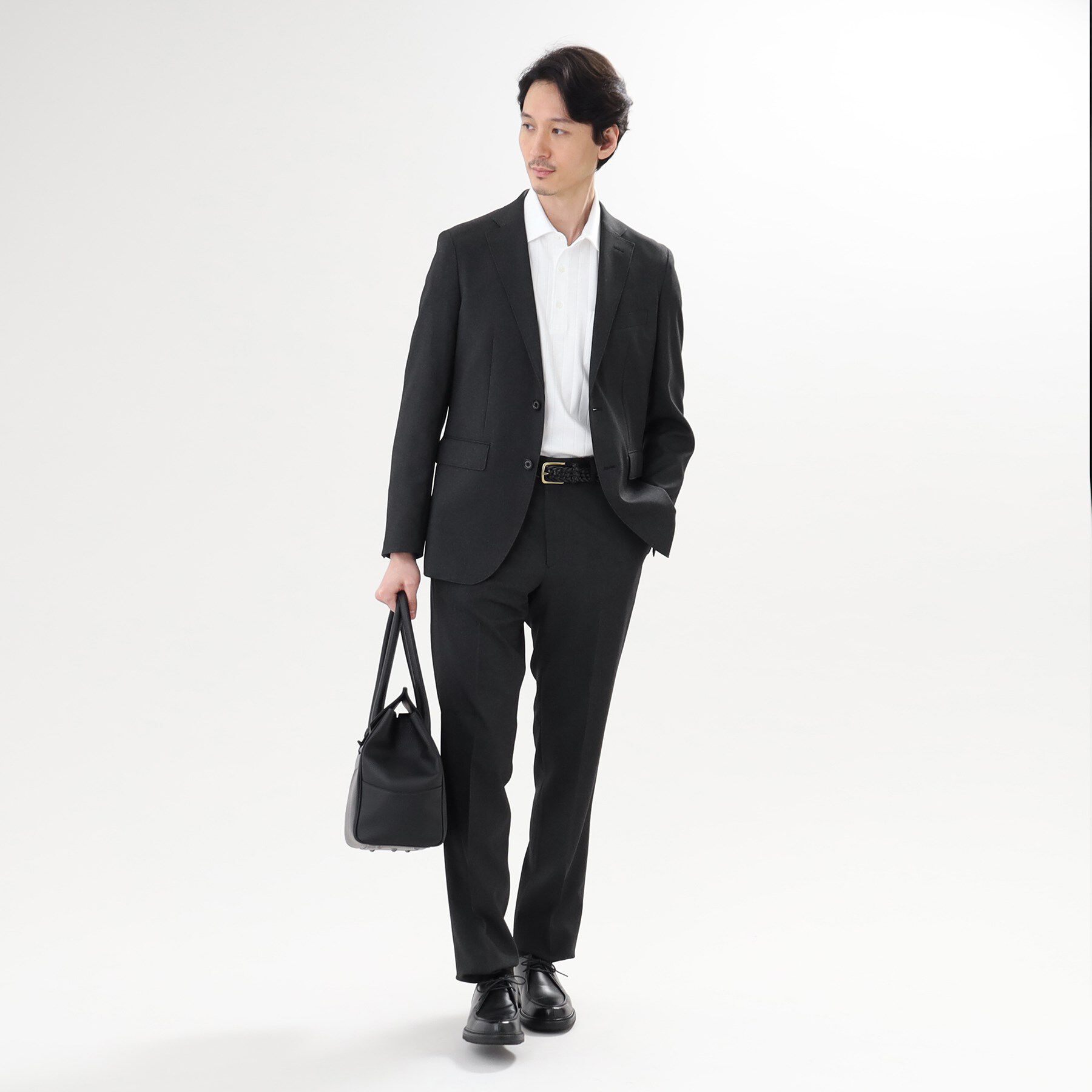 TAKEO KIKUCHI「【ONOFF/セットアップ対応】メランジ シャークスキン ストレッチジャケット」|テーラードジャケット|