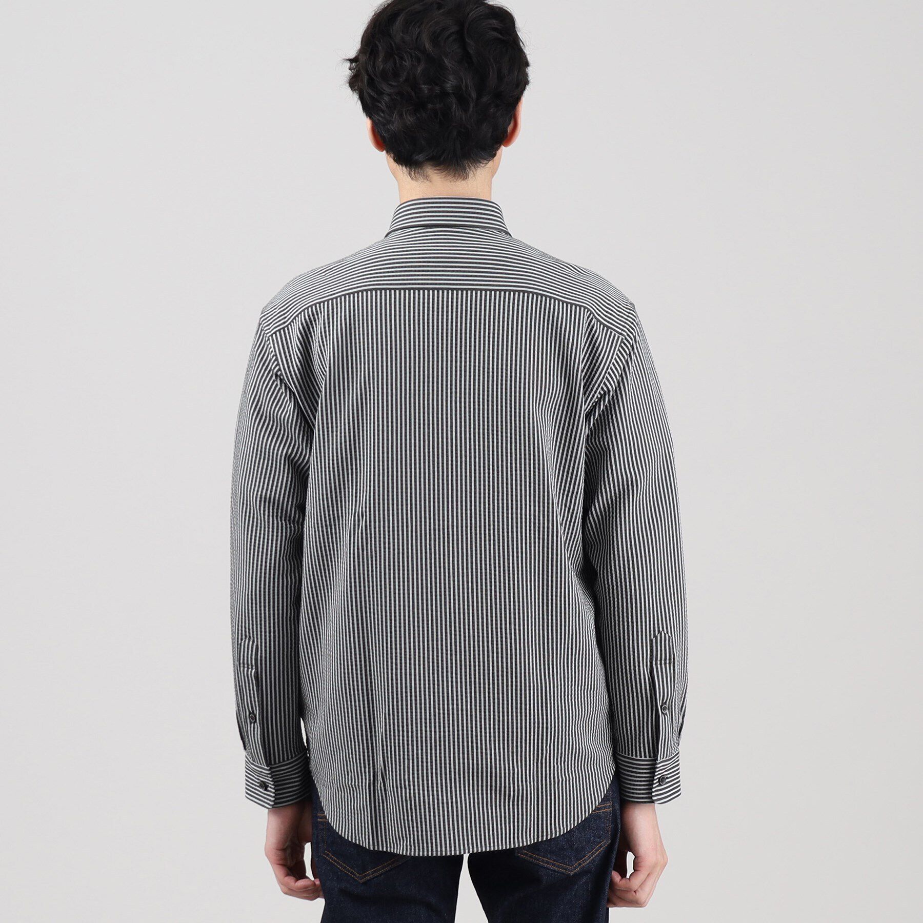 TAKEO KIKUCHI「【抗菌防臭/シーズンレス】シアサッカー ジャージシャツ」|シャツ・ブラウス|