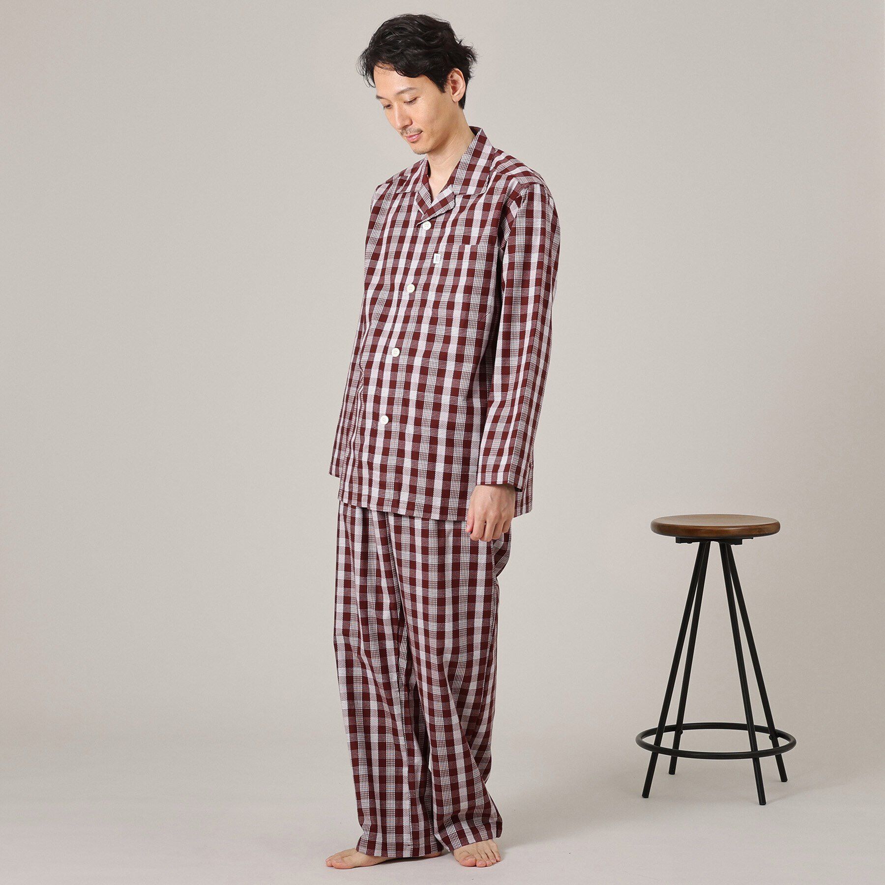 TAKEO KIKUCHI「【MADE IN JAPAN】フランス綾チェック パジャマ」|ルームウェア|