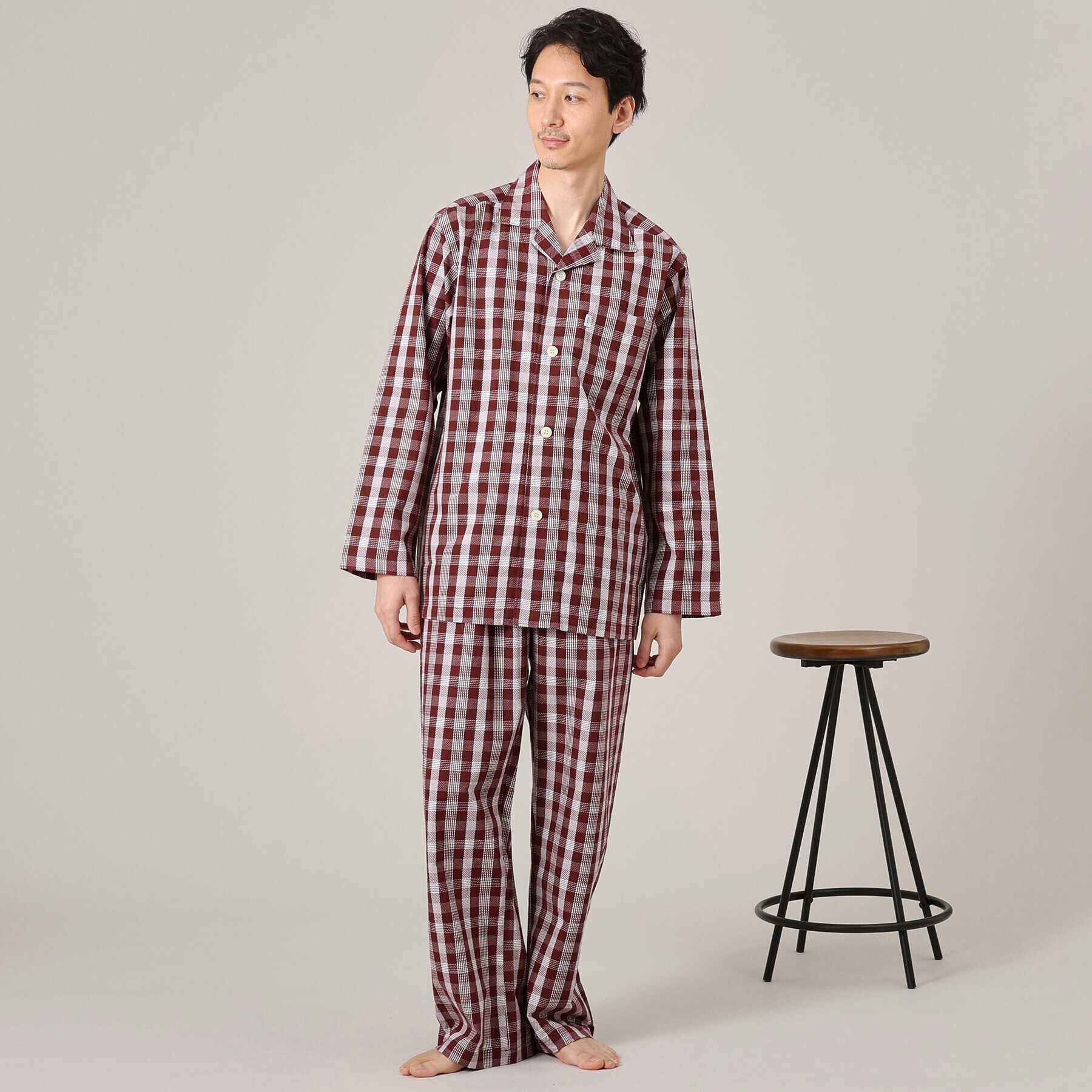 TAKEO KIKUCHI「【MADE IN JAPAN】フランス綾チェック パジャマ」|ルームウェア|