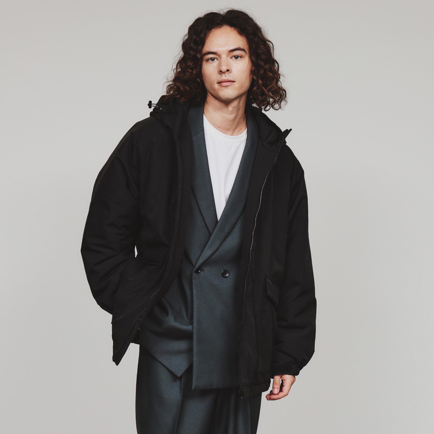 tk.TAKEO KIKUCHI「【マシンウォッシャブル】REPREVEフード中綿ブルゾン」|ブルゾン・スタジャン|