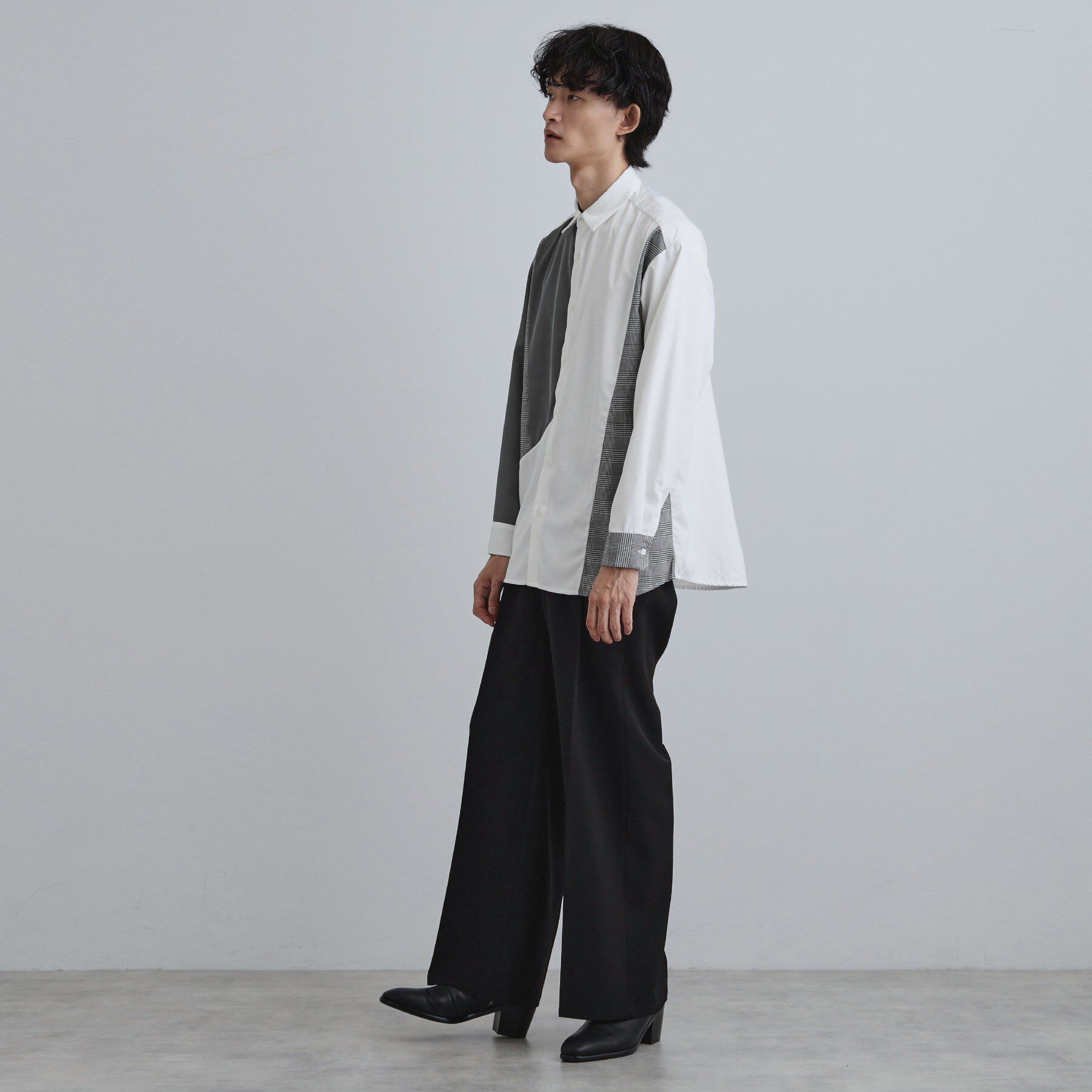 tk.TAKEO KIKUCHI「グレンチェック切替シャツ」|シャツ・ブラウス|
