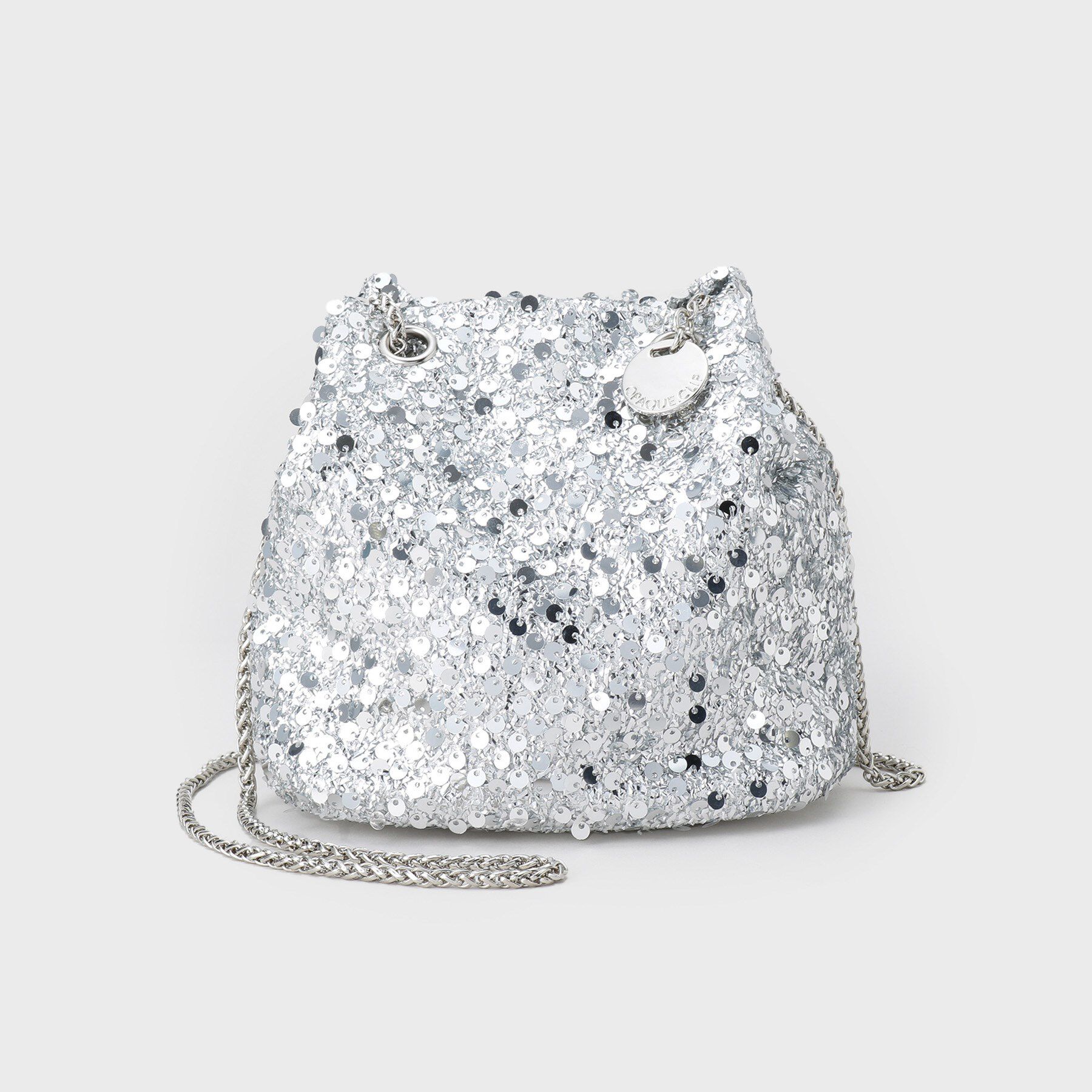 OPAQUE.CLIP「【6色展開】シャイニー素材巾着ミニショルダーバッグ」|ショルダー・メッセンジャー|