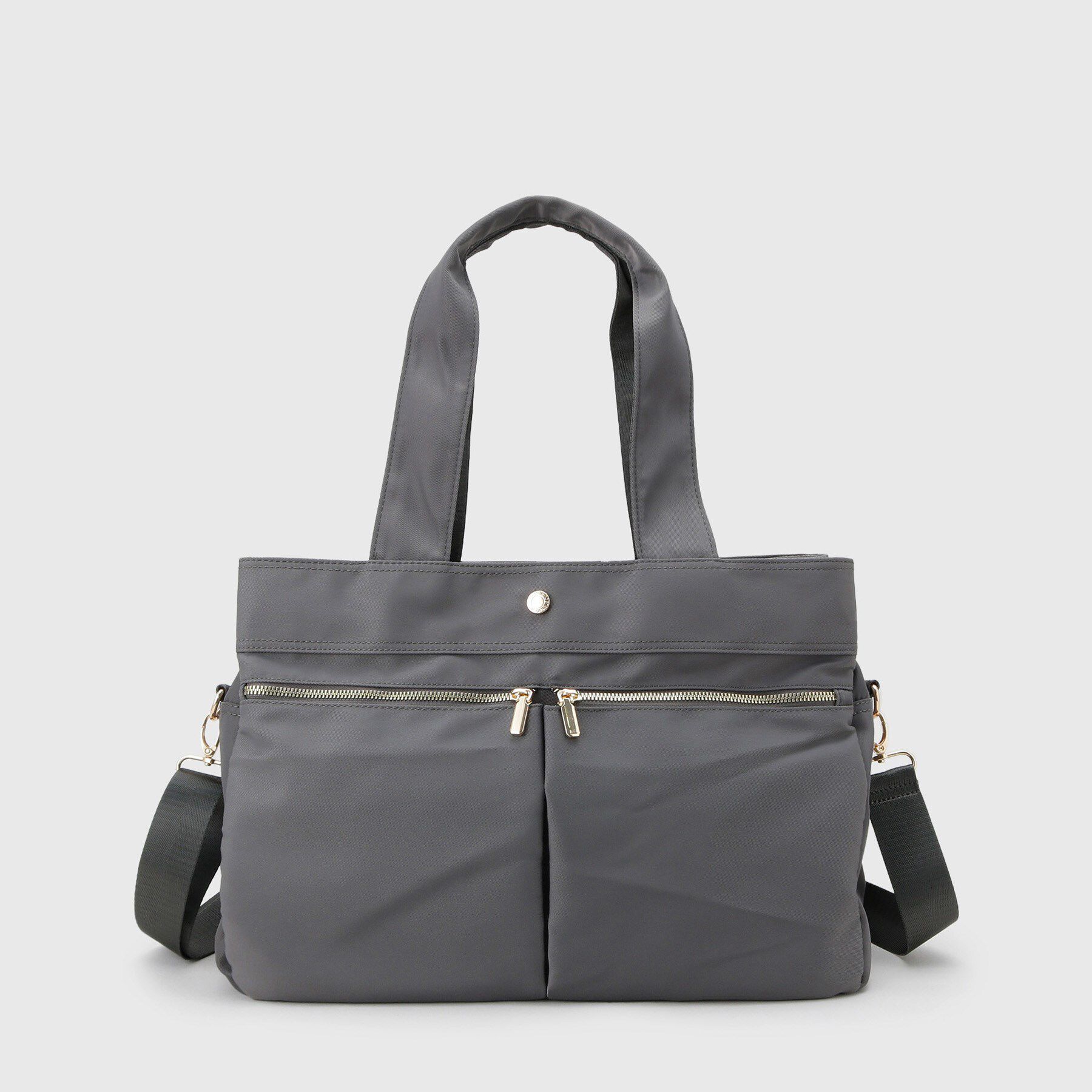 OPAQUE.CLIP「【撥水加工/2WAY/多ポケット】ツイルビッグサイズトートバッグ」|トートバッグ|